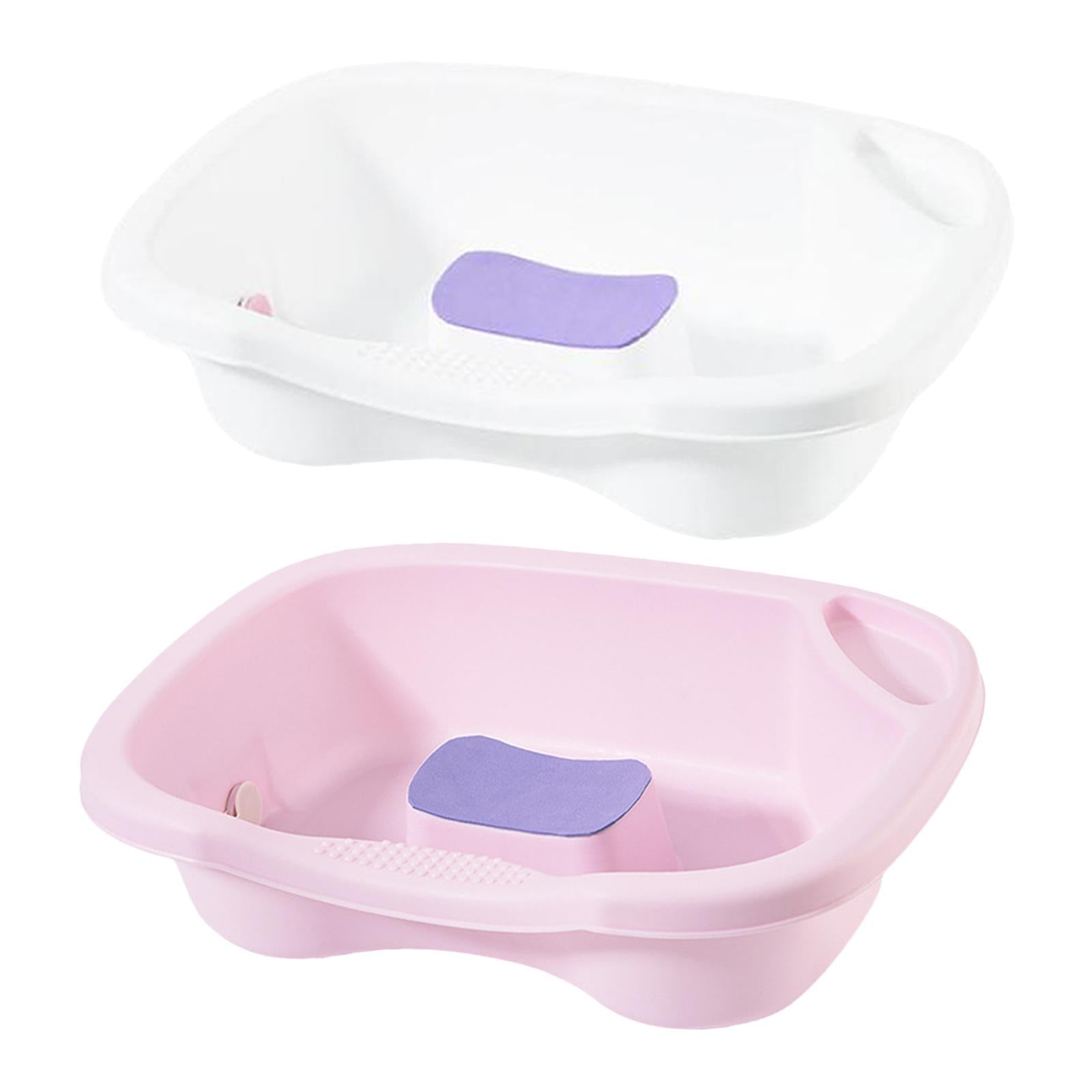 Portable Hair Washing Basin with Tube for Hair Washing Hairdresser Pregnant White