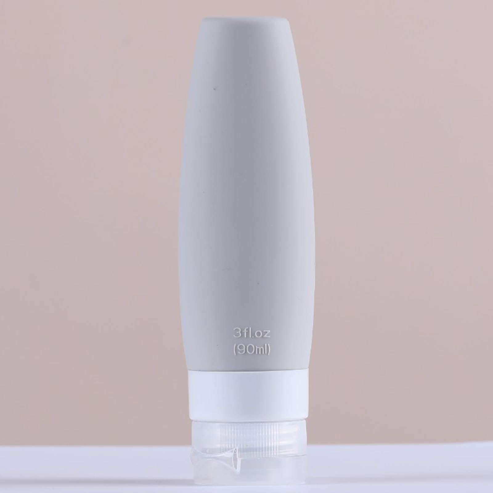 Silicone Travel Bottles Refillable for Conditioner Lotion Soap Men Women 2x 60ml 2x 90ml
