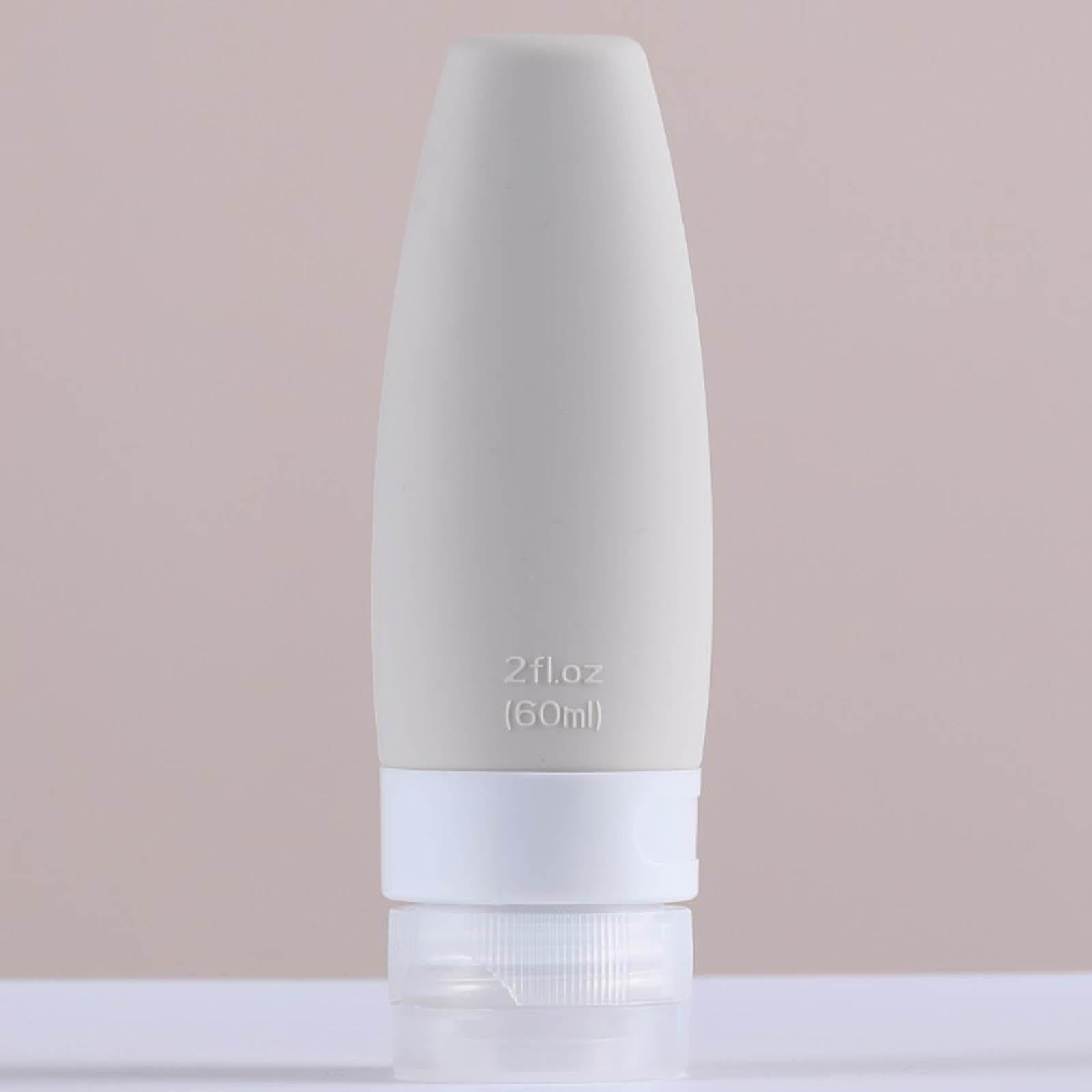 Silicone Travel Bottles Refillable for Conditioner Lotion Soap Men Women 2x 60ml 2x 90ml
