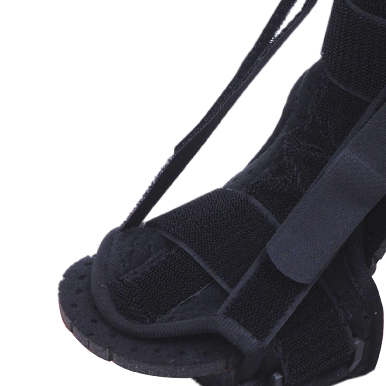 Adjustable Plantar Fasciitis Night Splint Soft Pad Ligament Belt Black
