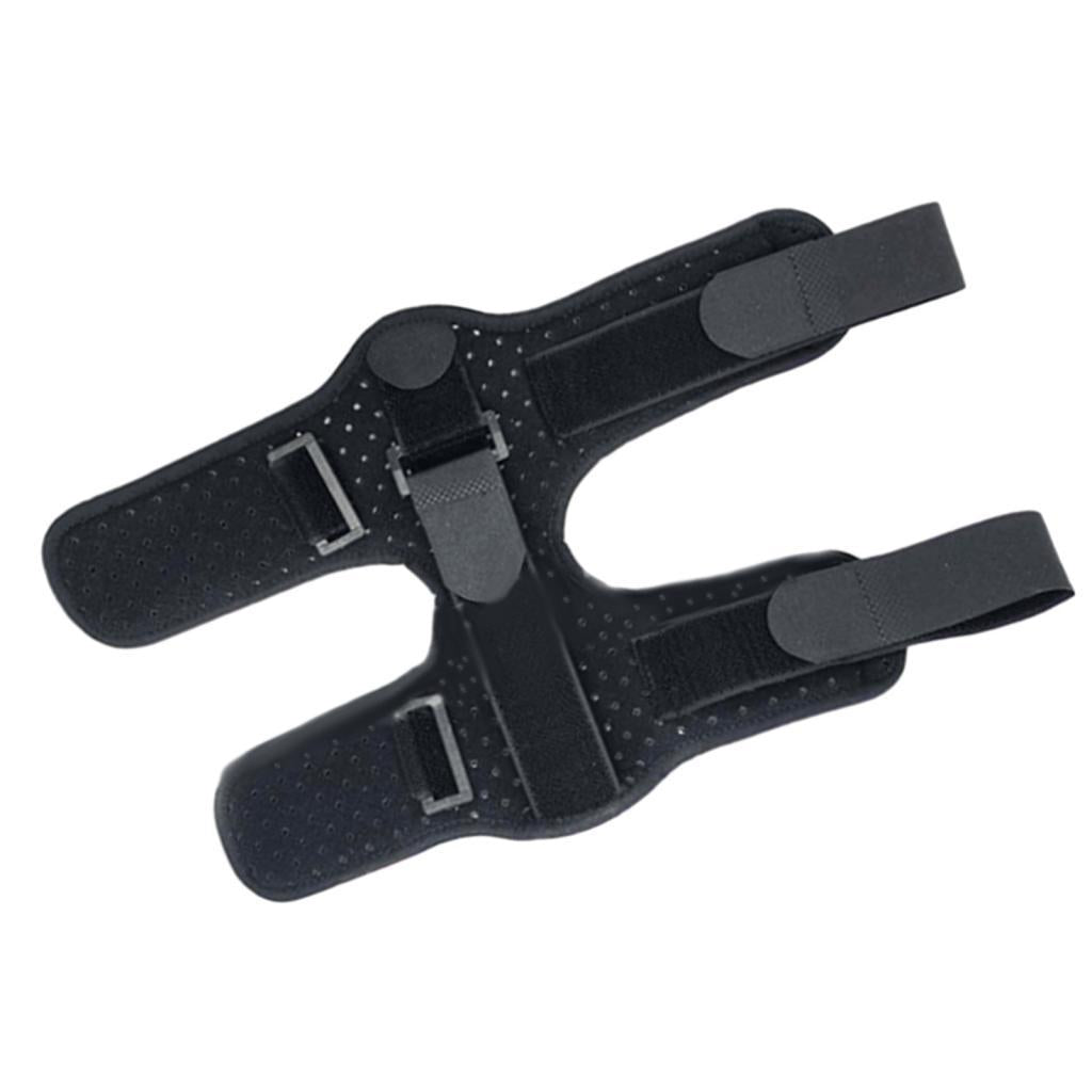 Adjustable Plantar Fasciitis Night Splint Soft Pad Ligament Belt Black