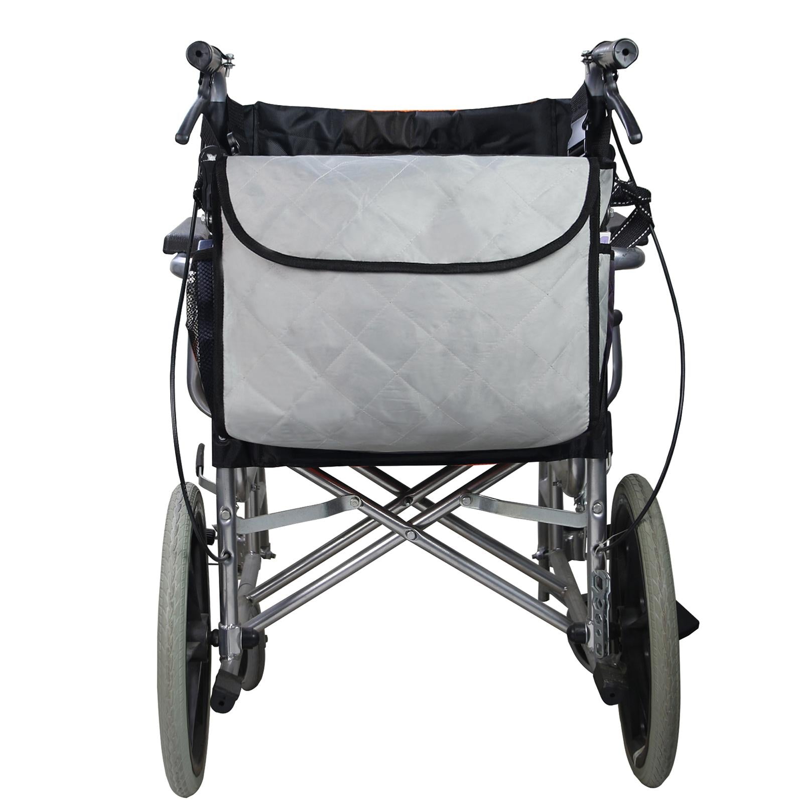 Wheelchair Bag Storage Pouch Tote for Travel Rollator Seniors Grey