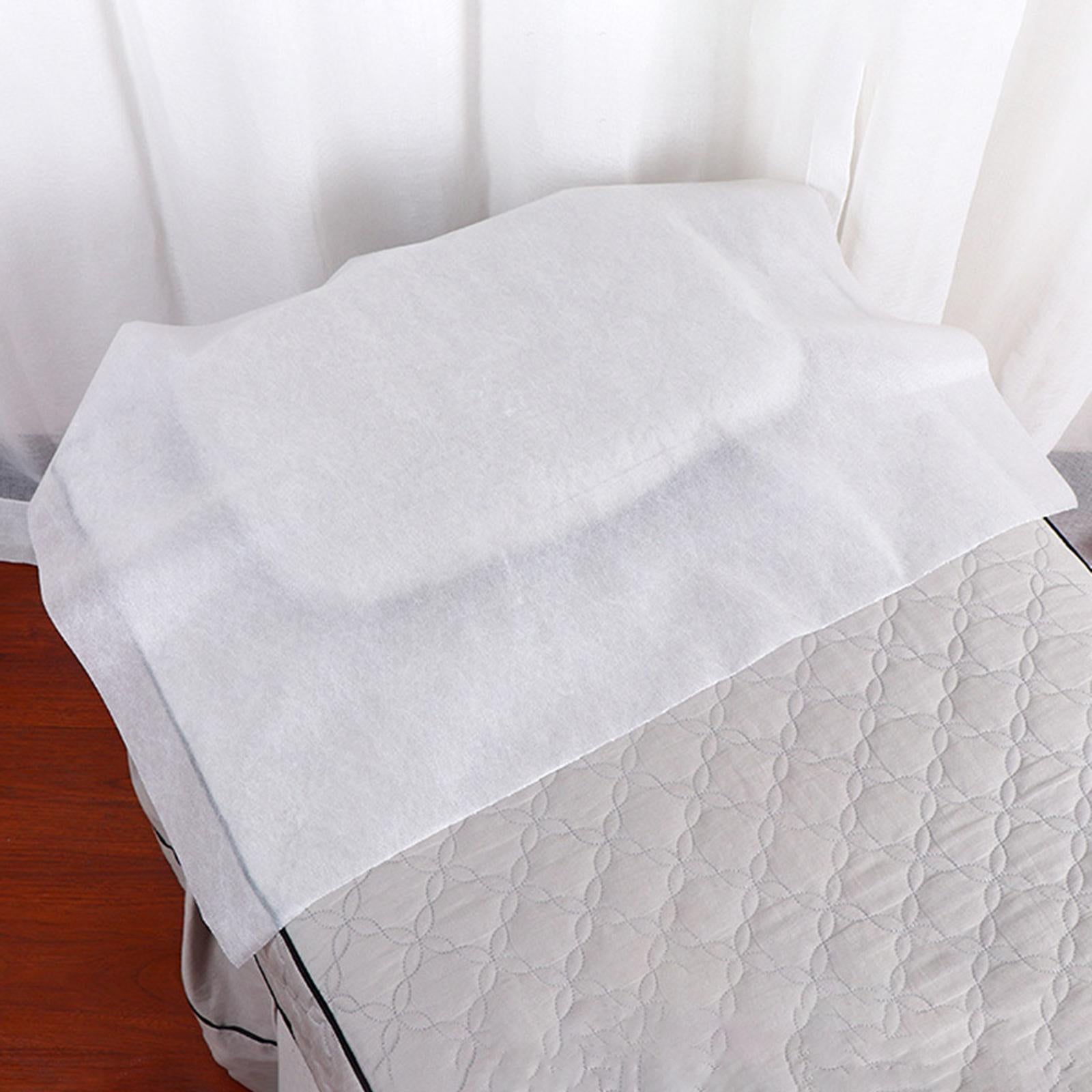 Disposable Bed Sheet Non Woven Fabric Oil Proof for Travel Massage 40x70cm White