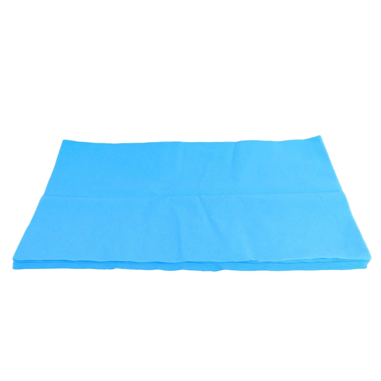 Disposable Bed Sheet Non Woven Fabric Oil Proof for Travel Massage 40x70cm Blue