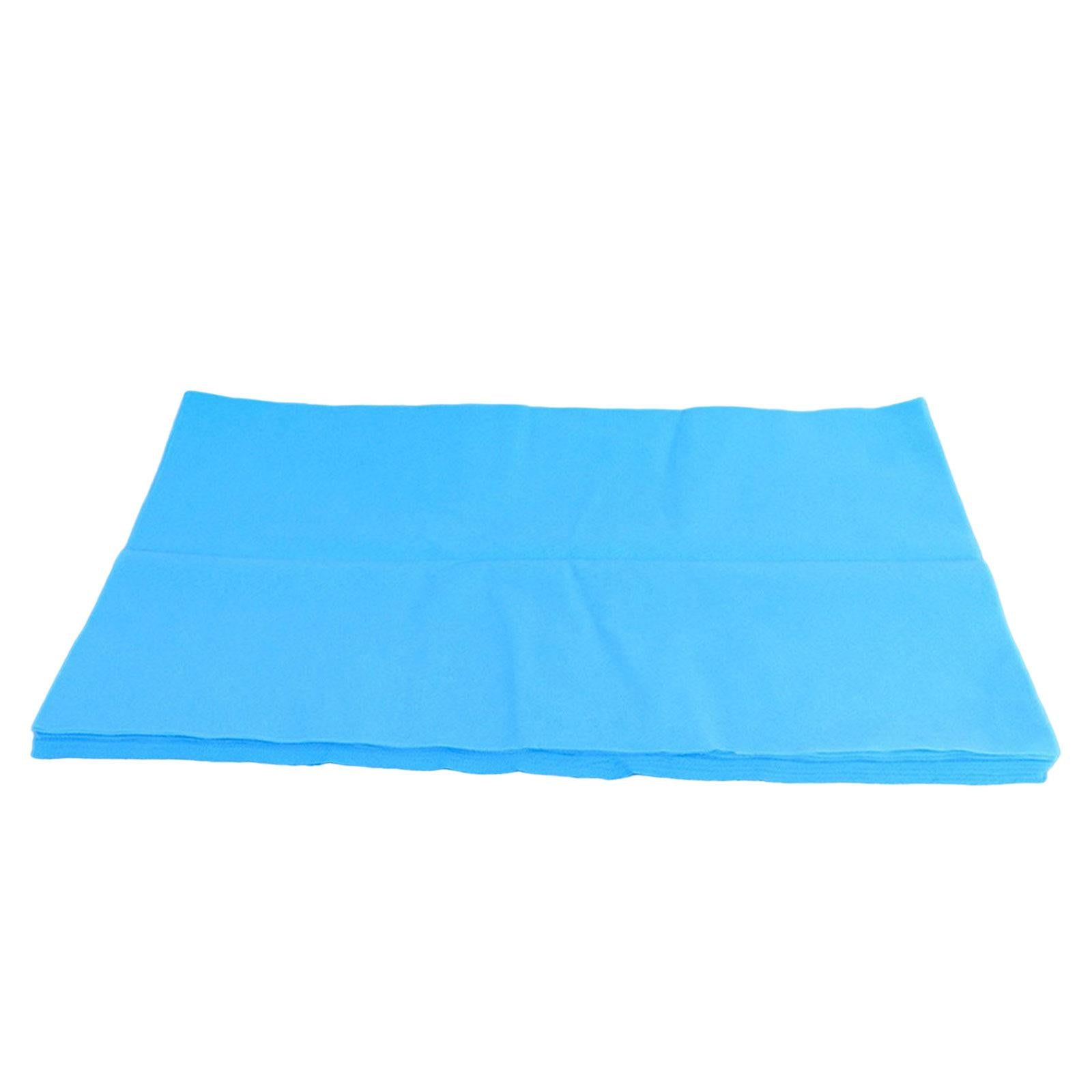 Disposable Bed Sheet Non Woven Fabric Oil Proof for Travel Massage 40x70cm Blue