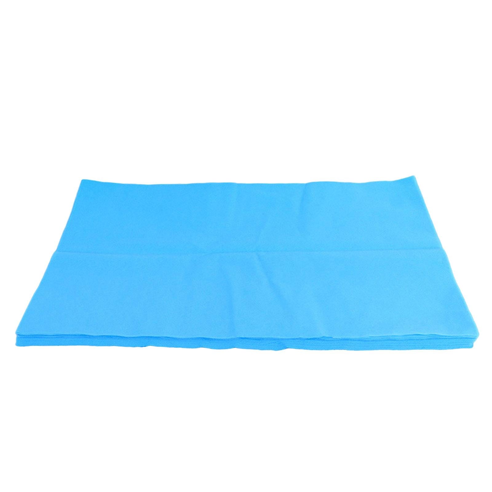 Disposable Bed Sheet Non Woven Fabric Oil Proof for Travel Massage 40x70cm Blue