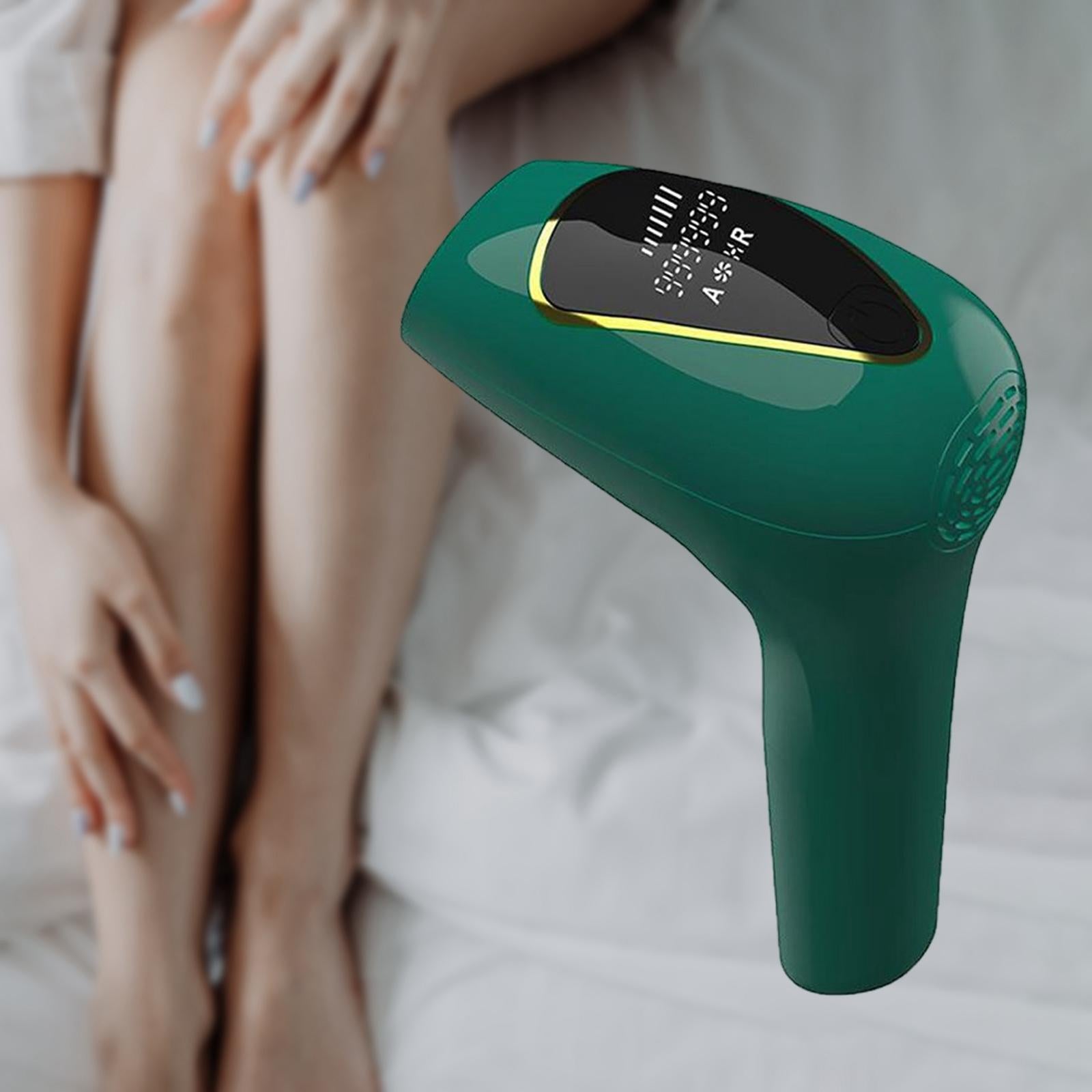 Permanent Painless Hair Removal Epilator Easy to Use for Leg Women Men Green