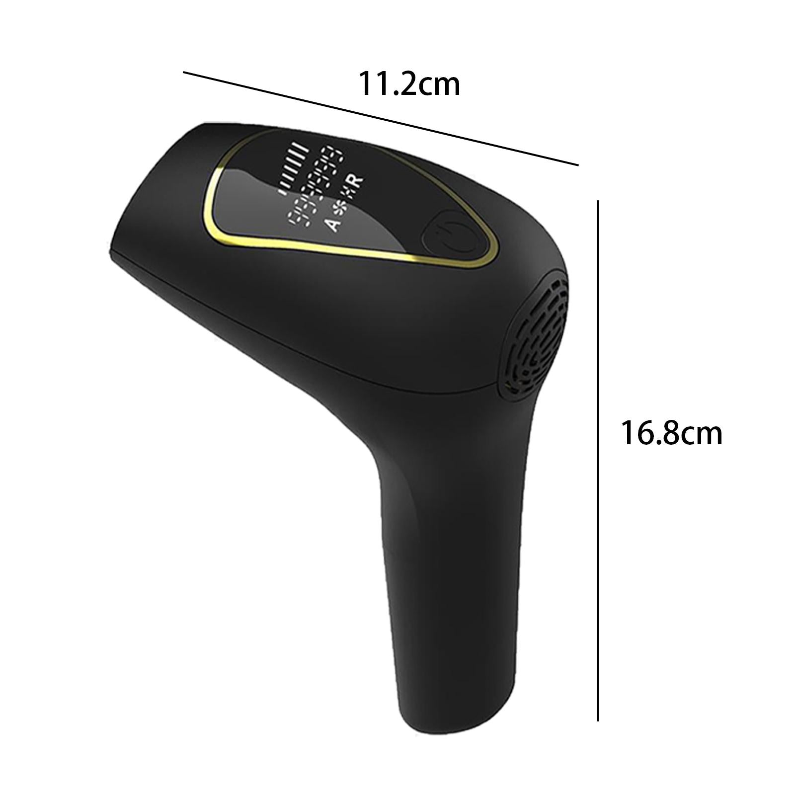 Permanent Painless Hair Removal Epilator Easy to Use for Leg Women Men Black