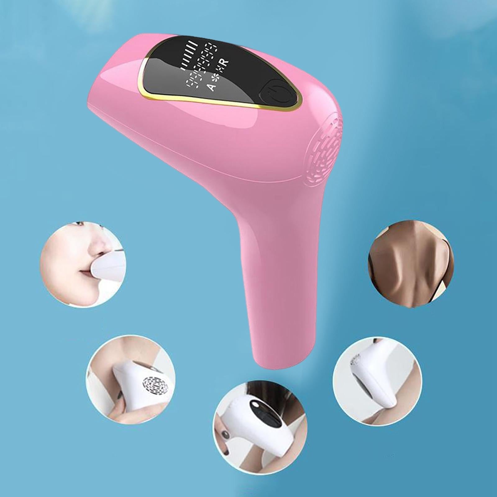 Permanent Painless Hair Removal Epilator Easy to Use for Leg Women Men Pink