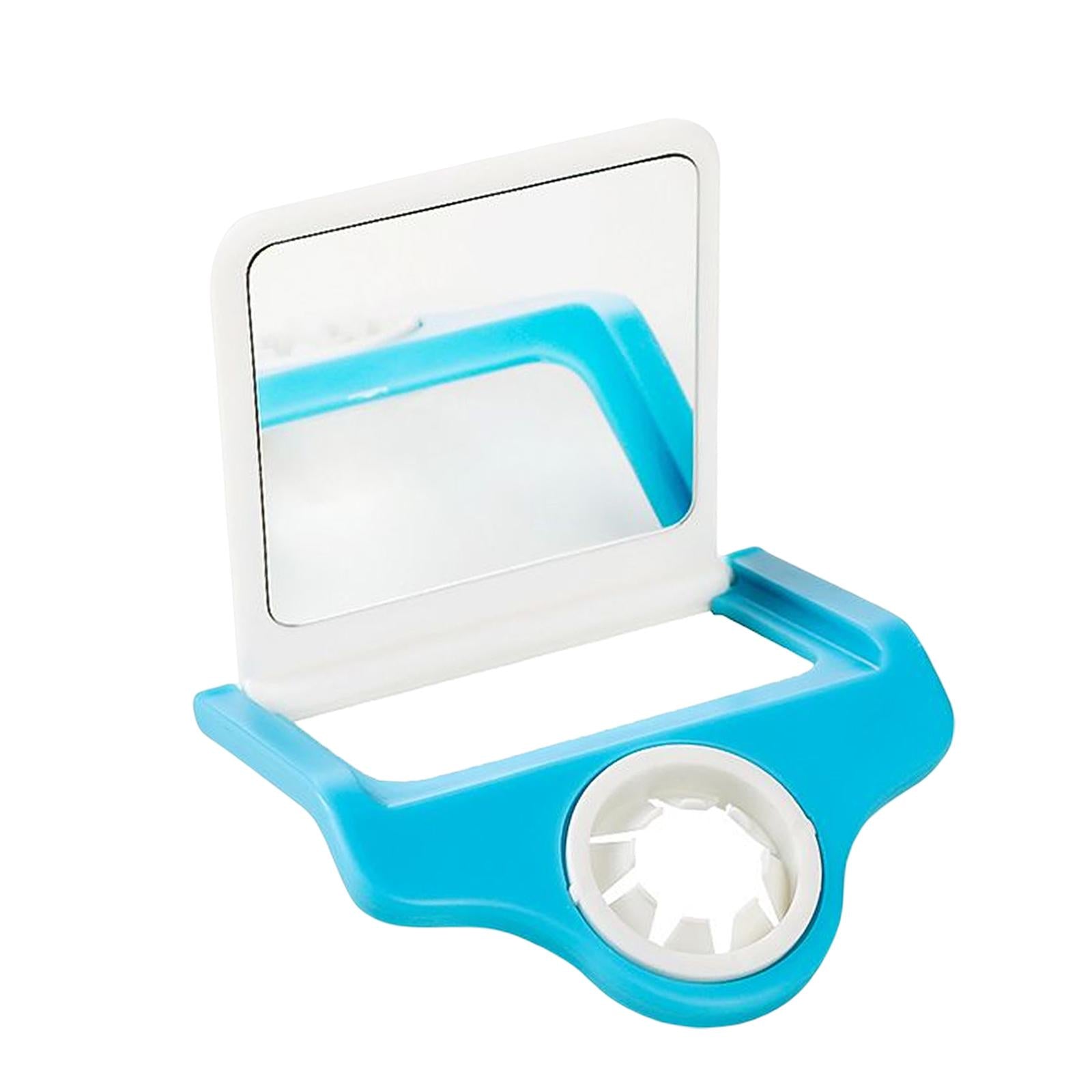 Eye Drop Applicator with Mirror Eyedrop Bottle Holder for Elderly Kids White