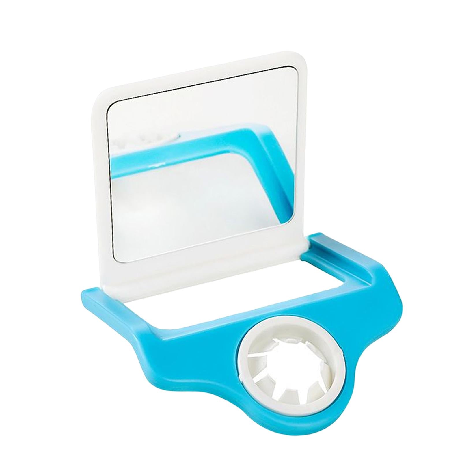 Eye Drop Applicator with Mirror Eyedrop Bottle Holder for Elderly Kids White