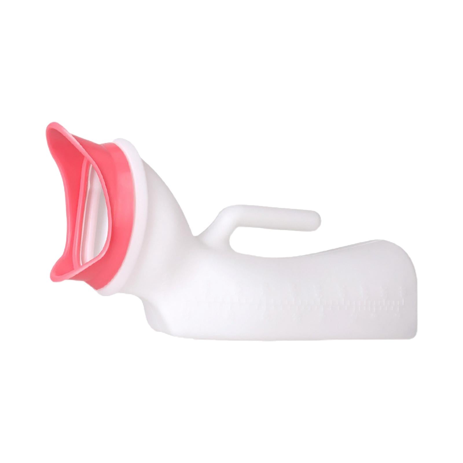 Female Potty Urinal 1000ml Urine Collection Can Bedpans for Travel White