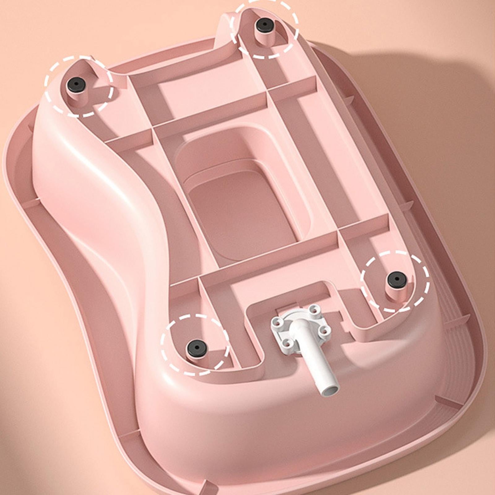 Bedside Shampoo Basins Bathing Aid Stable for Hair Washing Elderly Pink