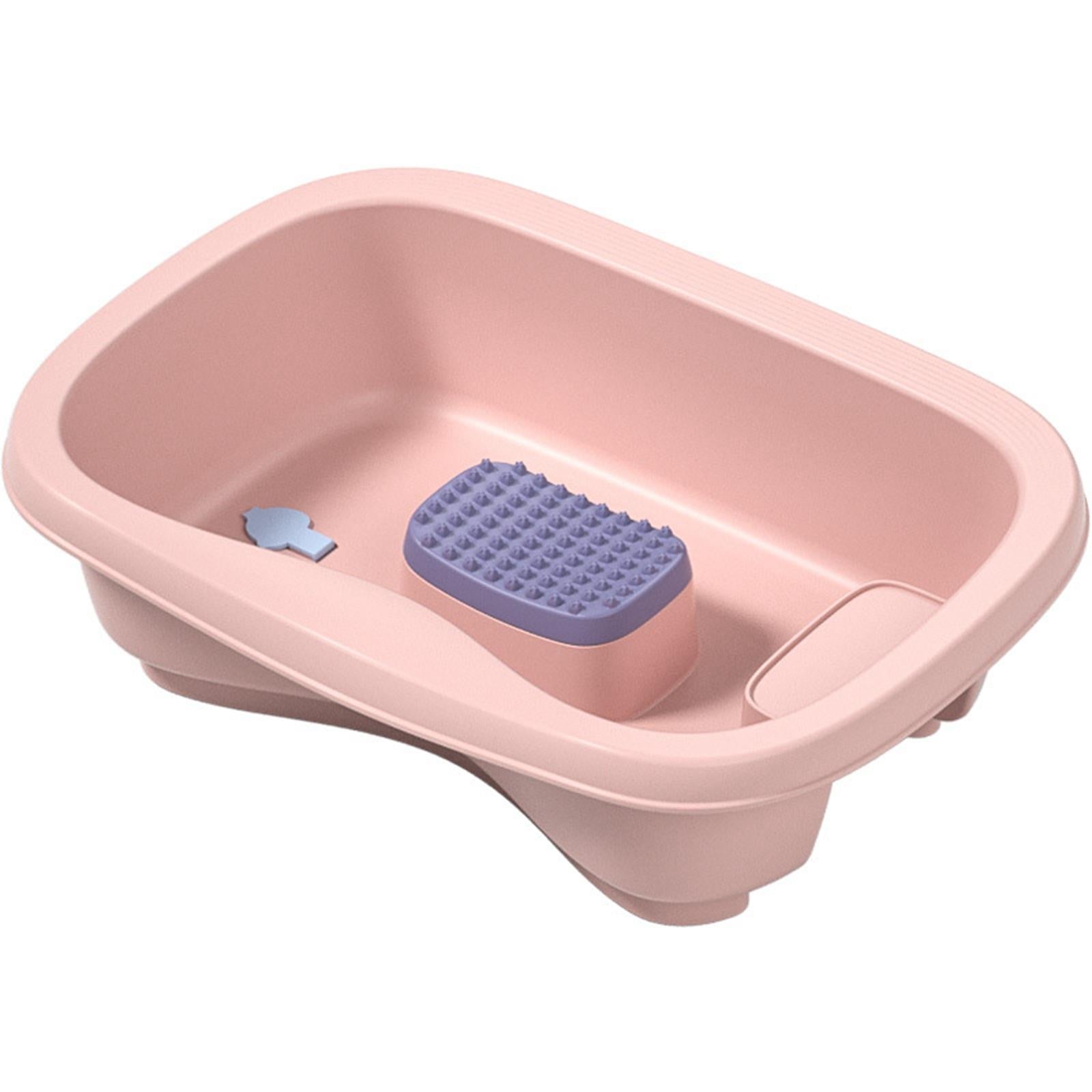 Bedside Shampoo Basins Bathing Aid Stable for Hair Washing Elderly Pink
