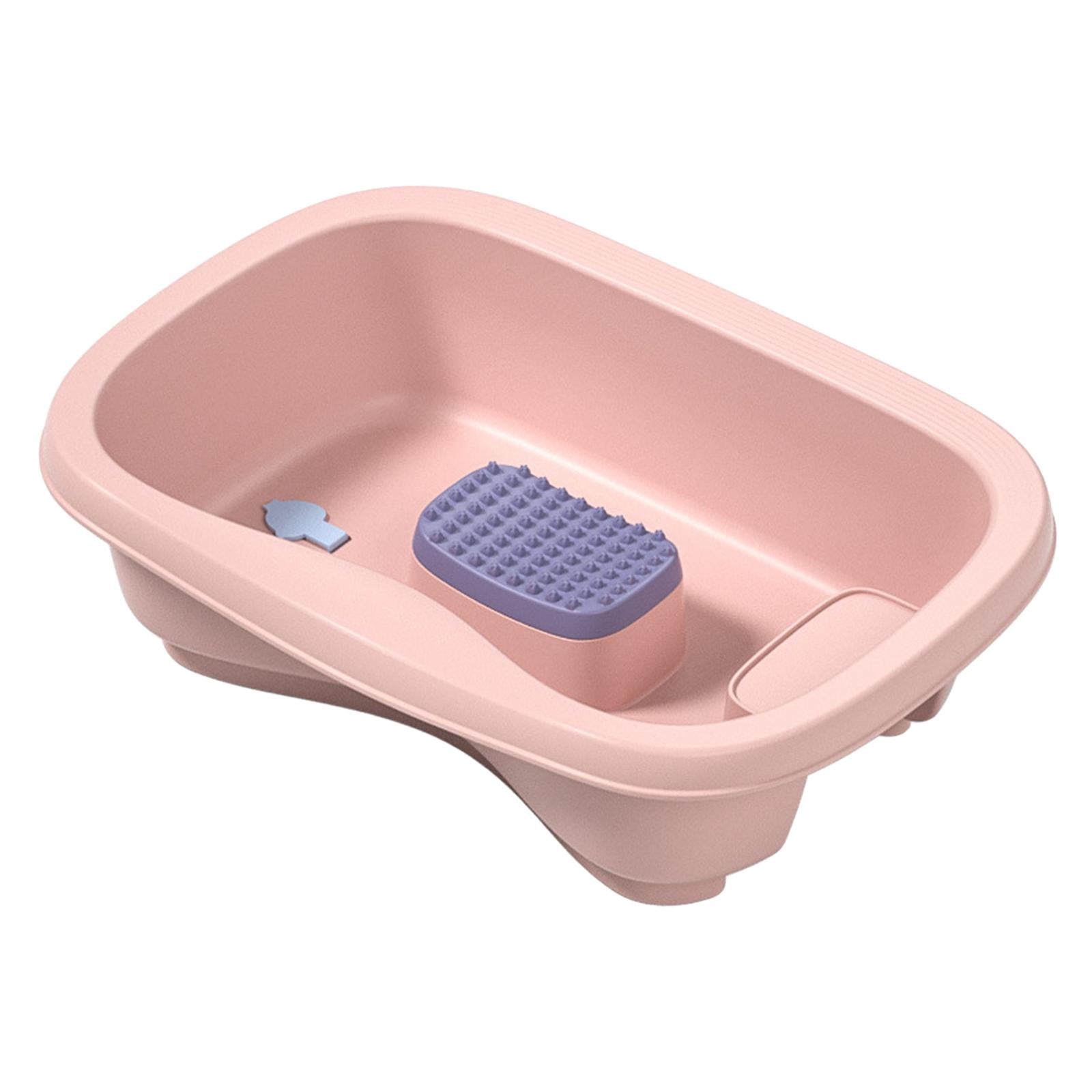 Bedside Shampoo Basins Bathing Aid Stable for Hair Washing Elderly Pink