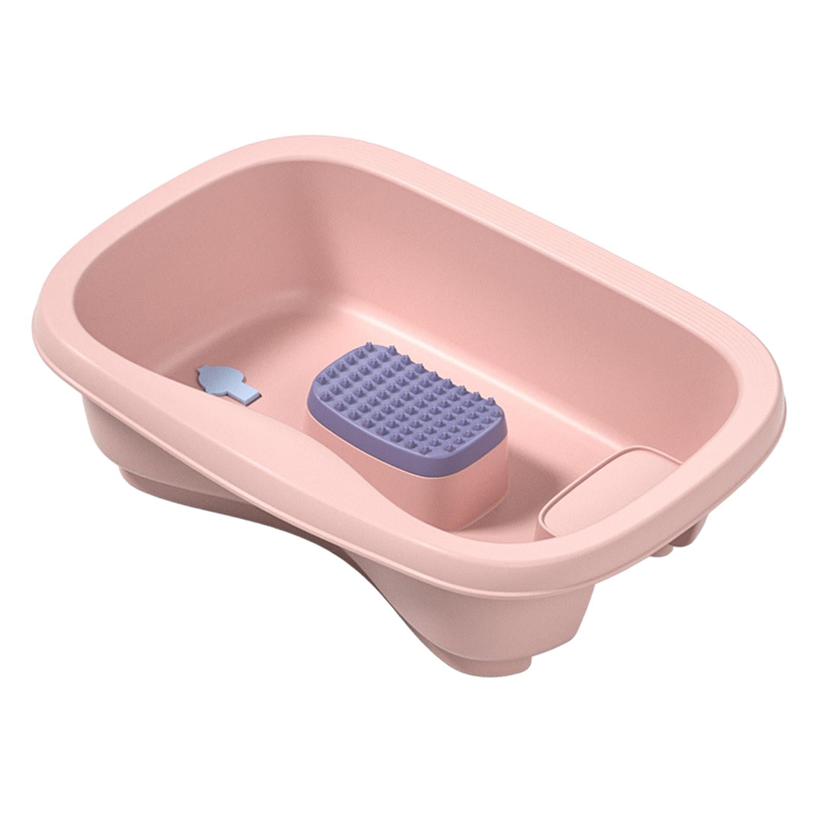 Bedside Shampoo Basins Bathing Aid Stable for Hair Washing Elderly Pink