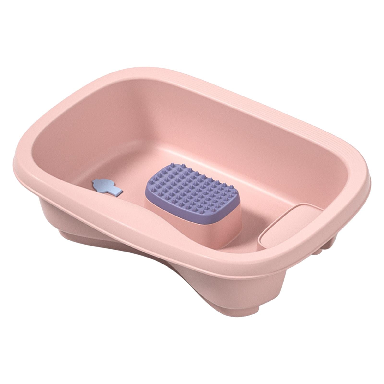 Bedside Shampoo Basins Bathing Aid Stable for Hair Washing Elderly Pink