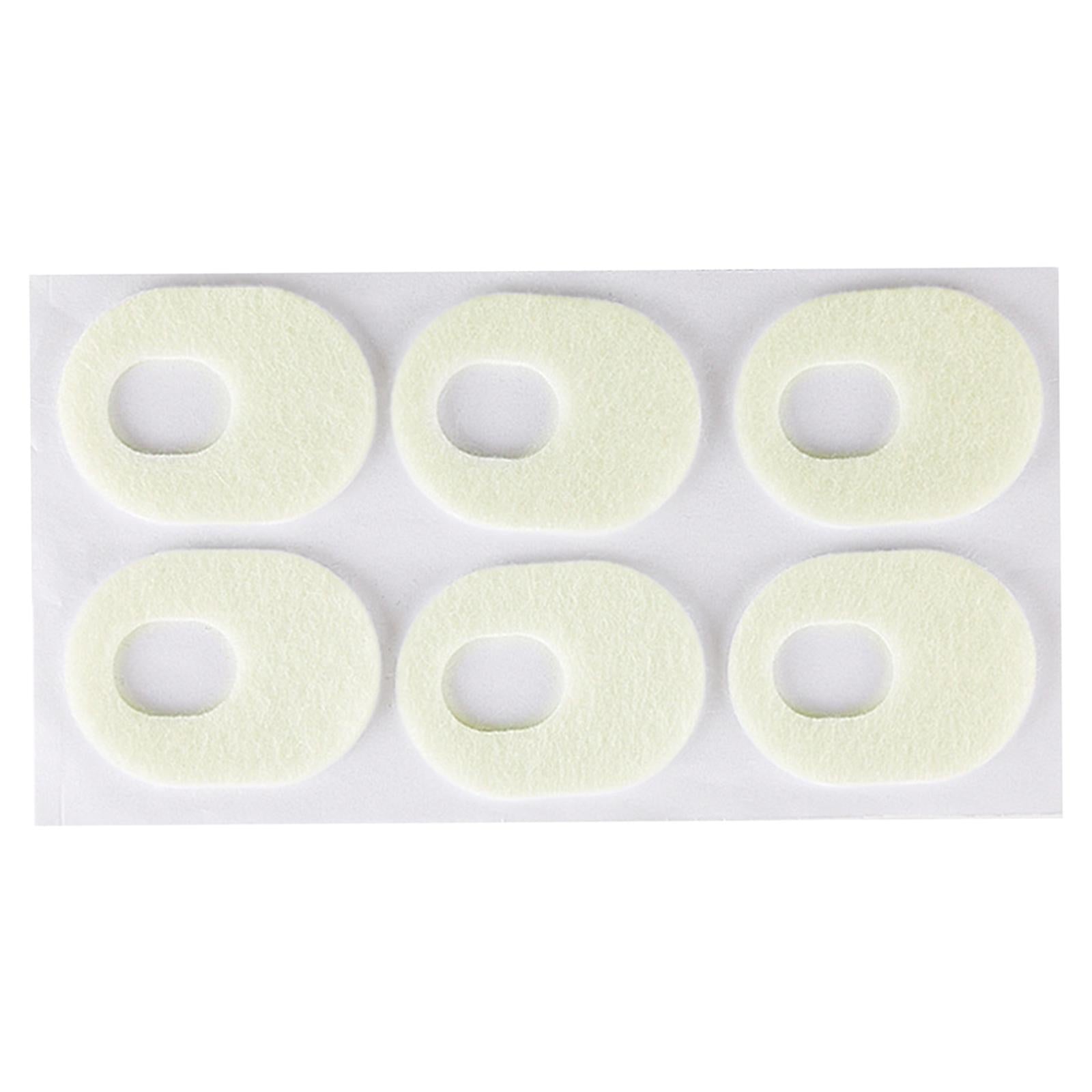 6Pcs Felt Foot Callus Cushions Easy Fit Skin Friendly Comfortable Oval