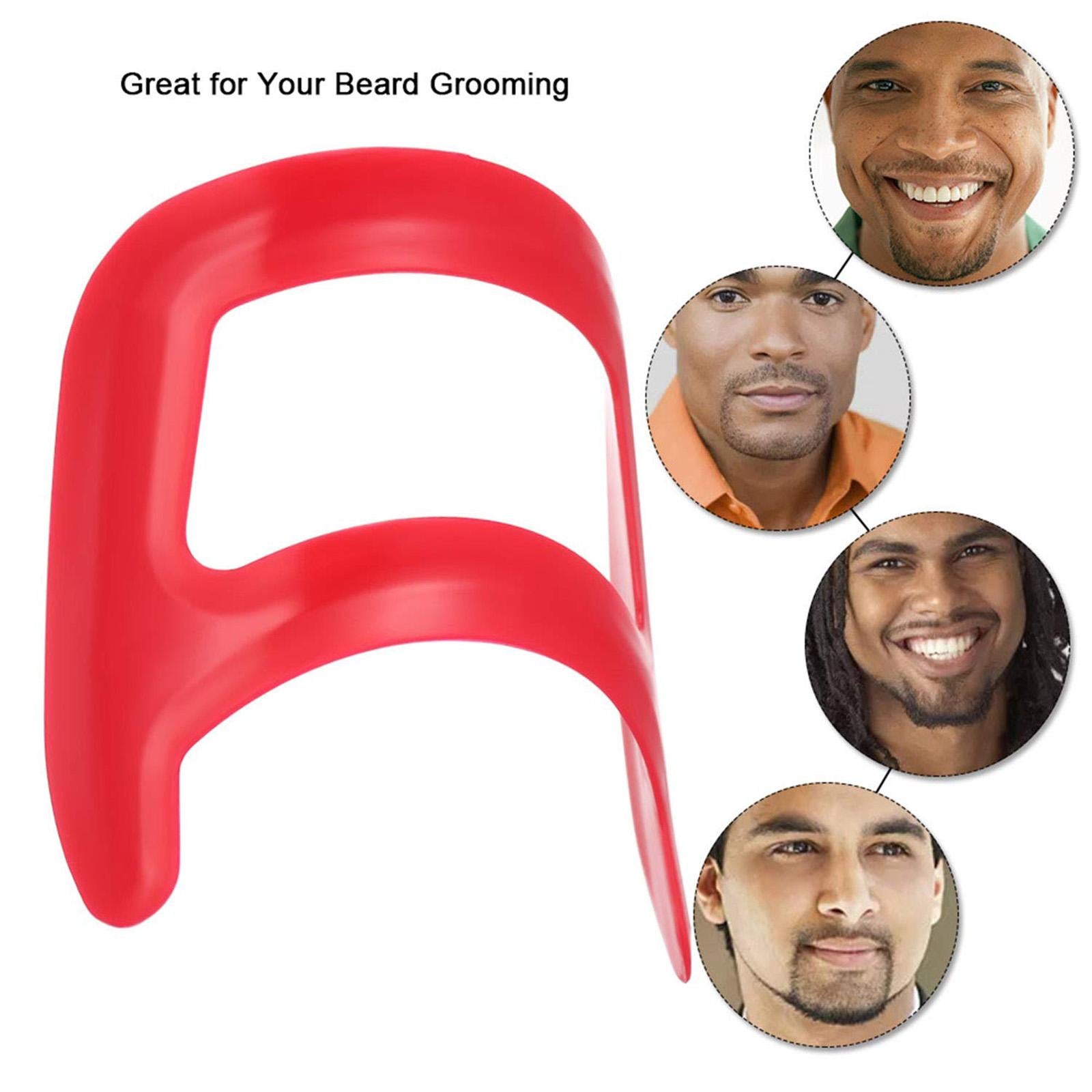 Ergonomic Beard Shaping Tools Self Haircut Comb Tool One Size 3Pcs Set