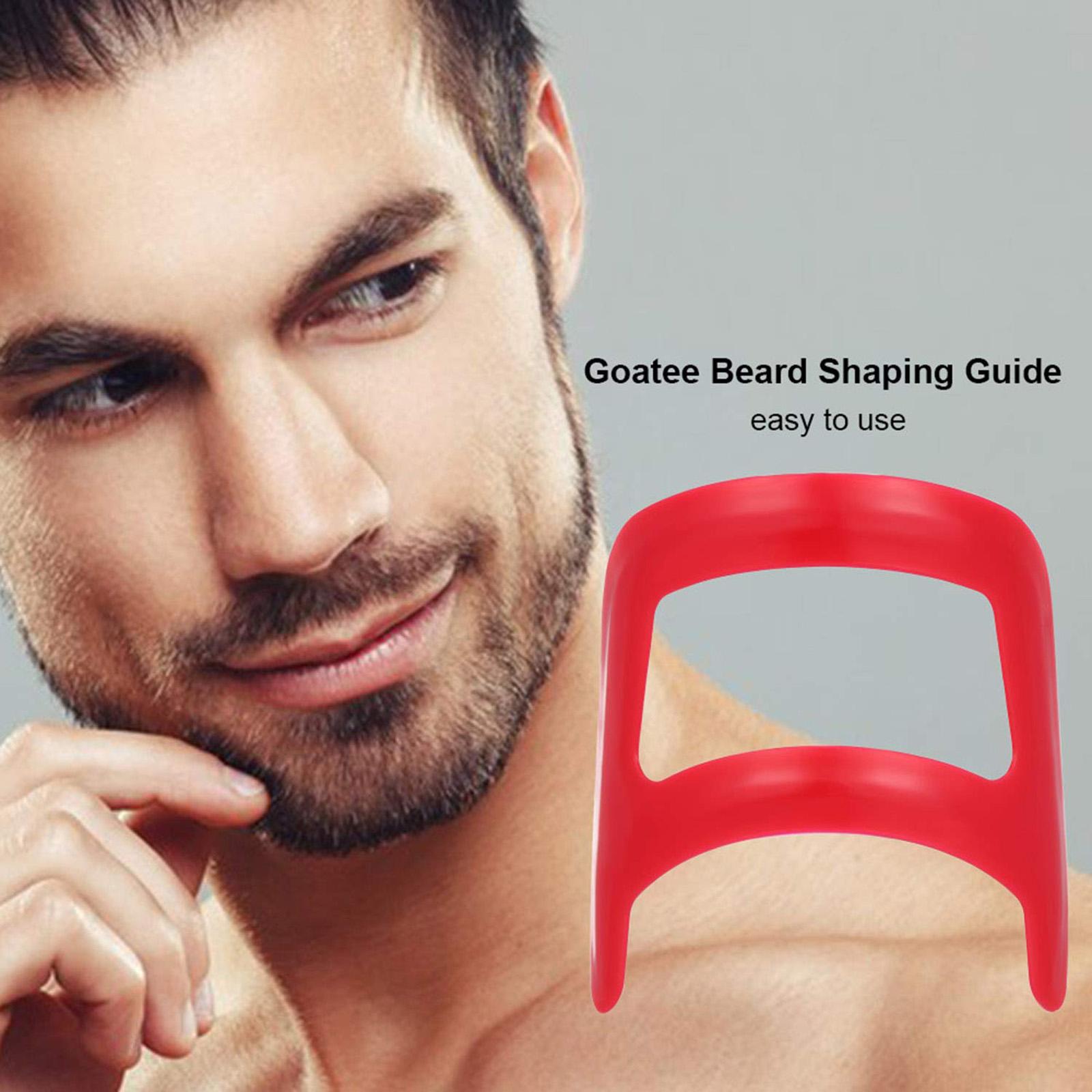 Ergonomic Beard Shaping Tools Self Haircut Comb Tool One Size 3Pcs Set