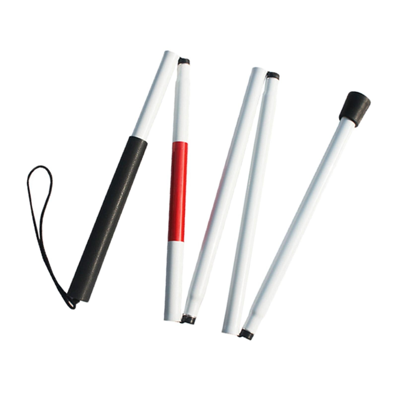 Folding Cane Portable Hiking Cane Reflective for Vision Impaired and Blind