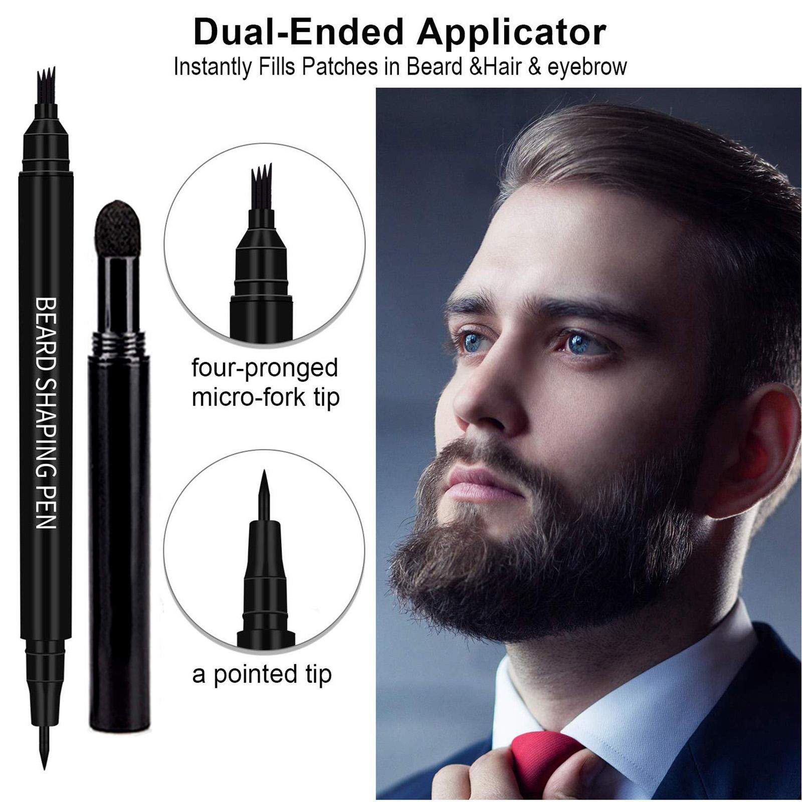 Beard Pencil Filler Creates Natural Looking Barber Pencil Natural Finish Dark Brown