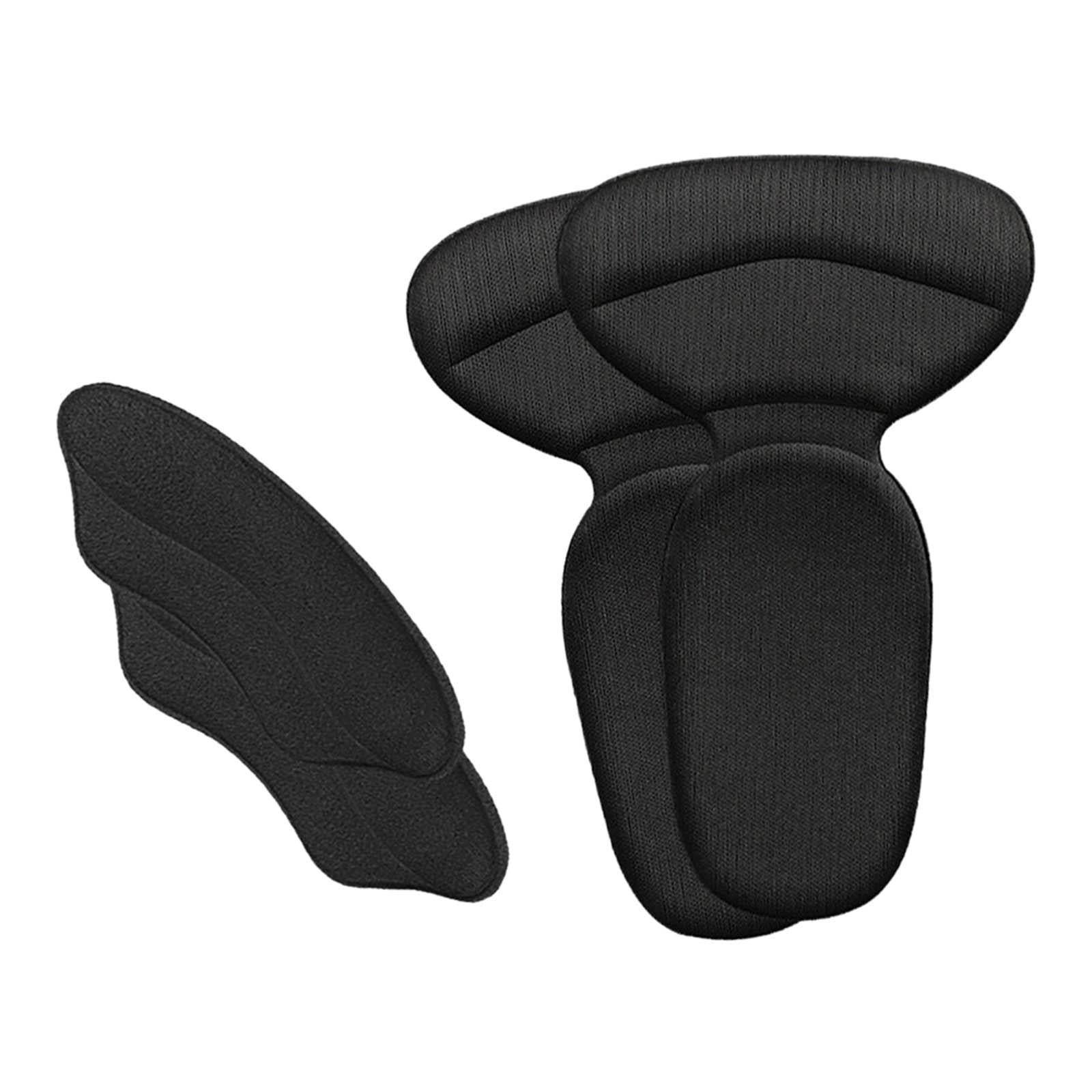 Shoes Heel Protectors Kit Anti Slip Self Adhesive for Hiking Climbing Black