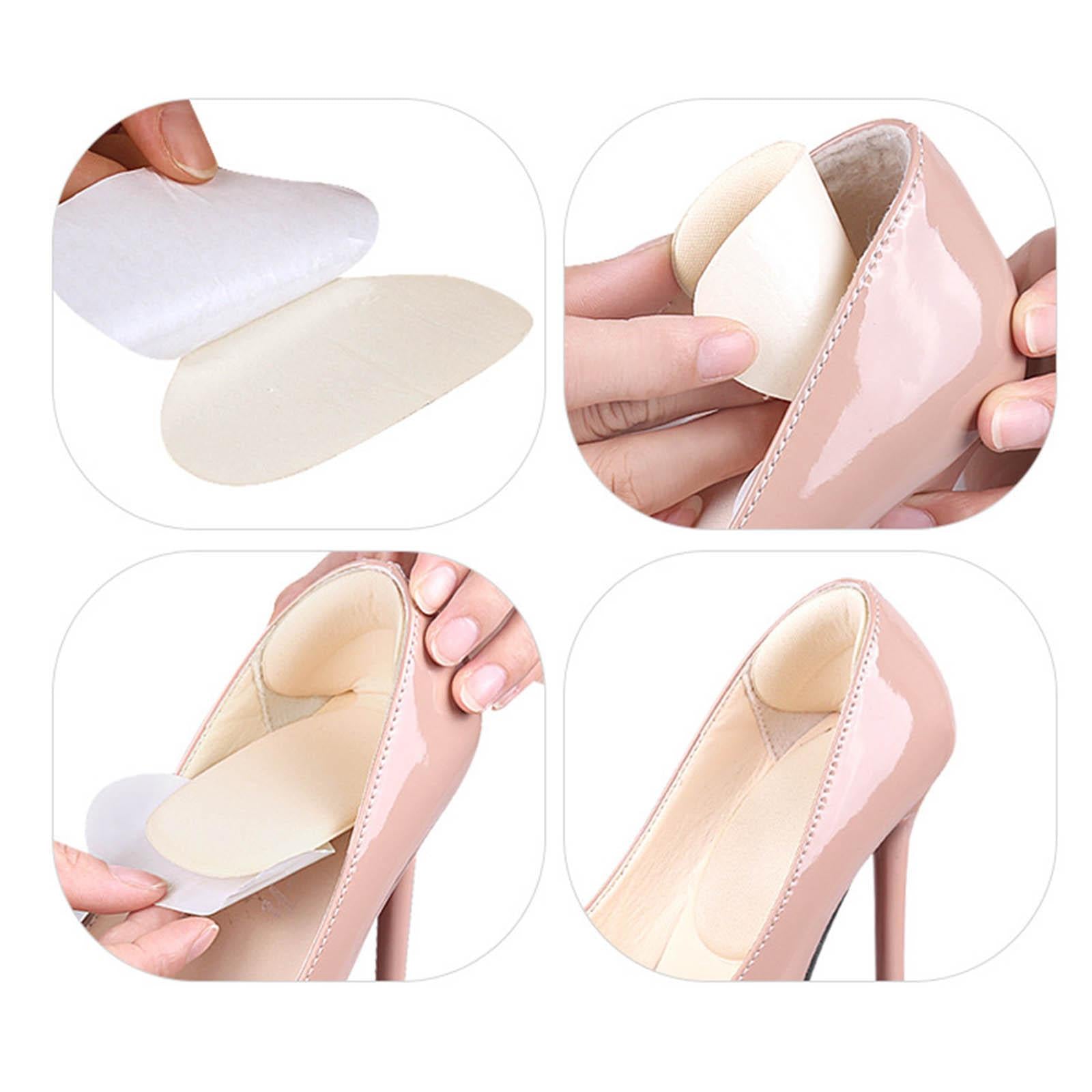 Shoes Heel Protectors Kit Anti Slip Self Adhesive for Hiking Climbing Beige