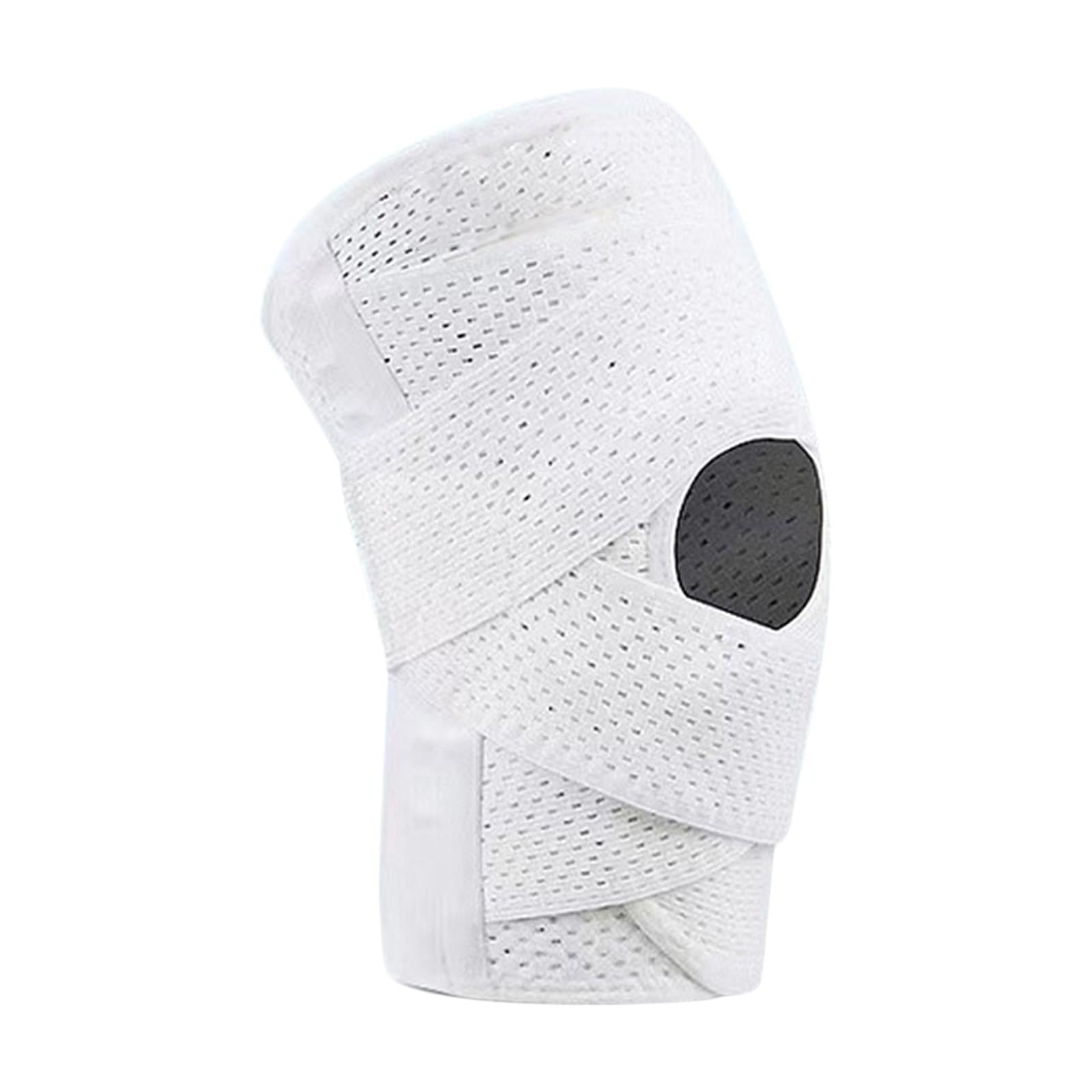 Knee Support Brace Breathable for Meniscal Tear Injuries Recovery White L