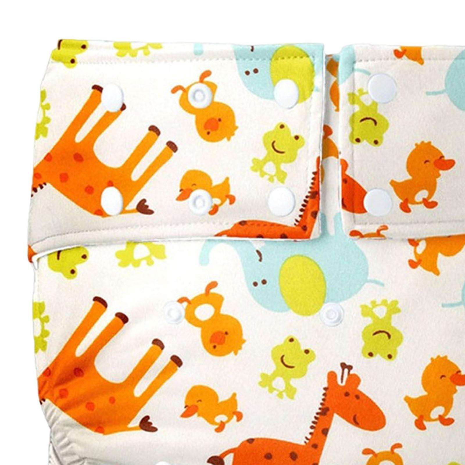 Adult Cloth Diaper for Incontinence Washable Elastic for Patients Yellow Animals