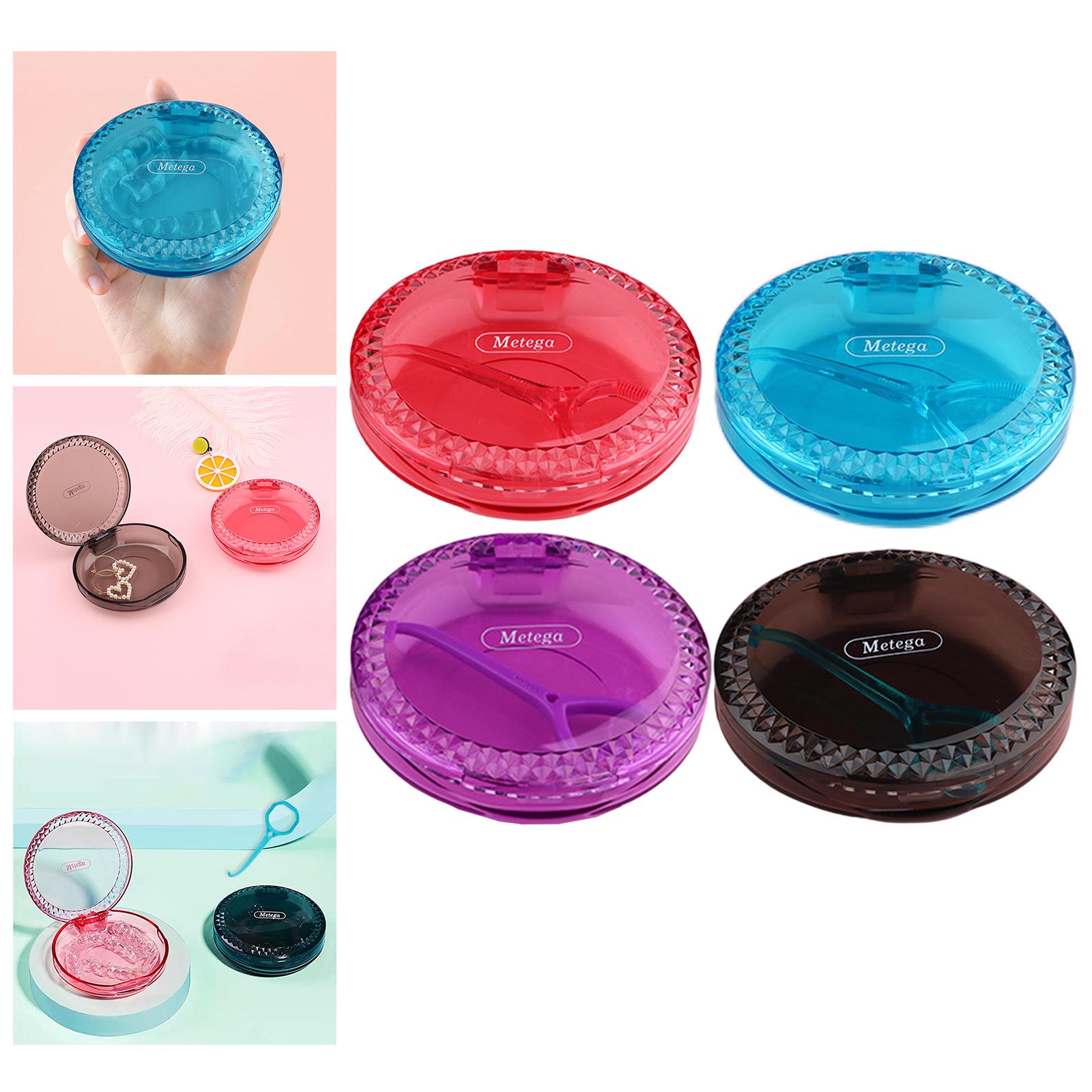 Retainer Case Light Mouth Guard Case Holder for Oral Care Red