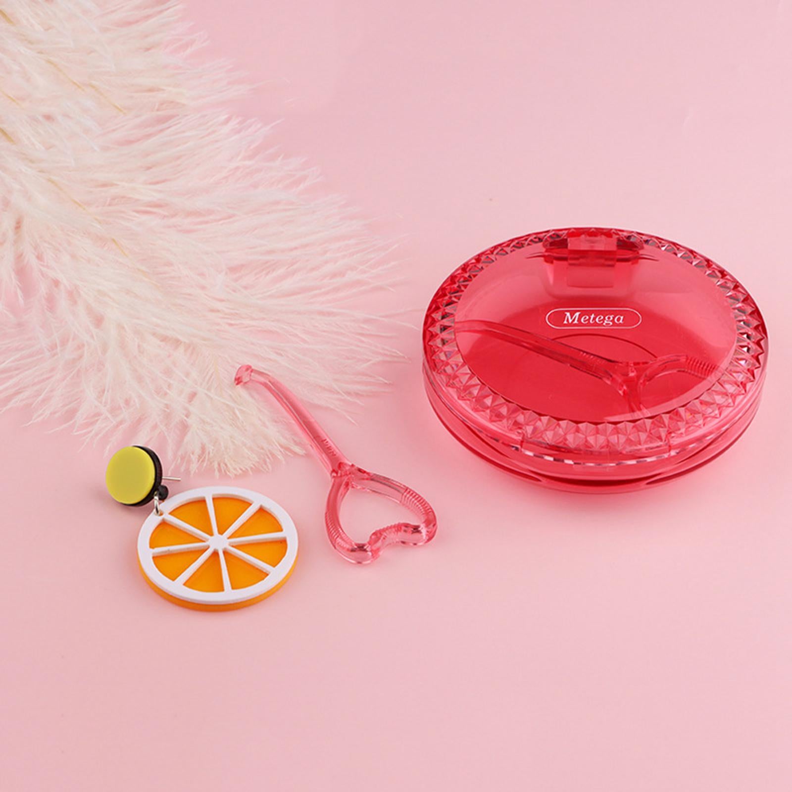 Retainer Case Light Mouth Guard Case Holder for Oral Care Red