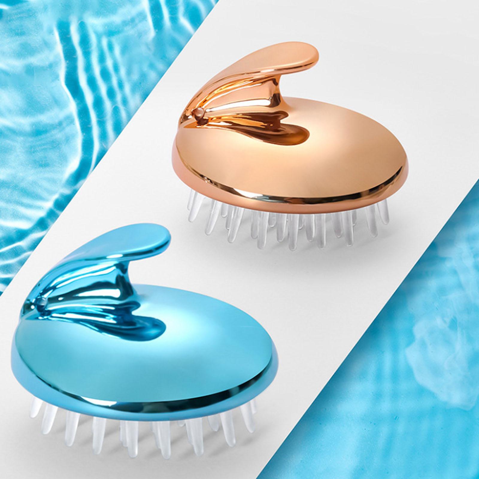 Hair Scalp Massager Shampoo Brush Air Cushion for Itching Relief Rose Gold