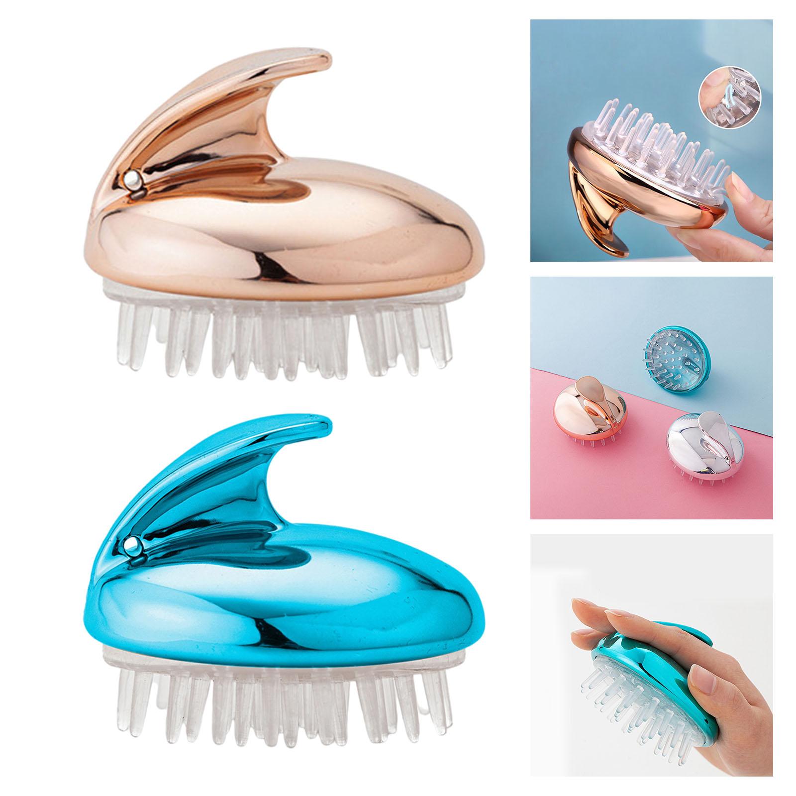 Hair Scalp Massager Shampoo Brush Air Cushion for Itching Relief Rose Gold