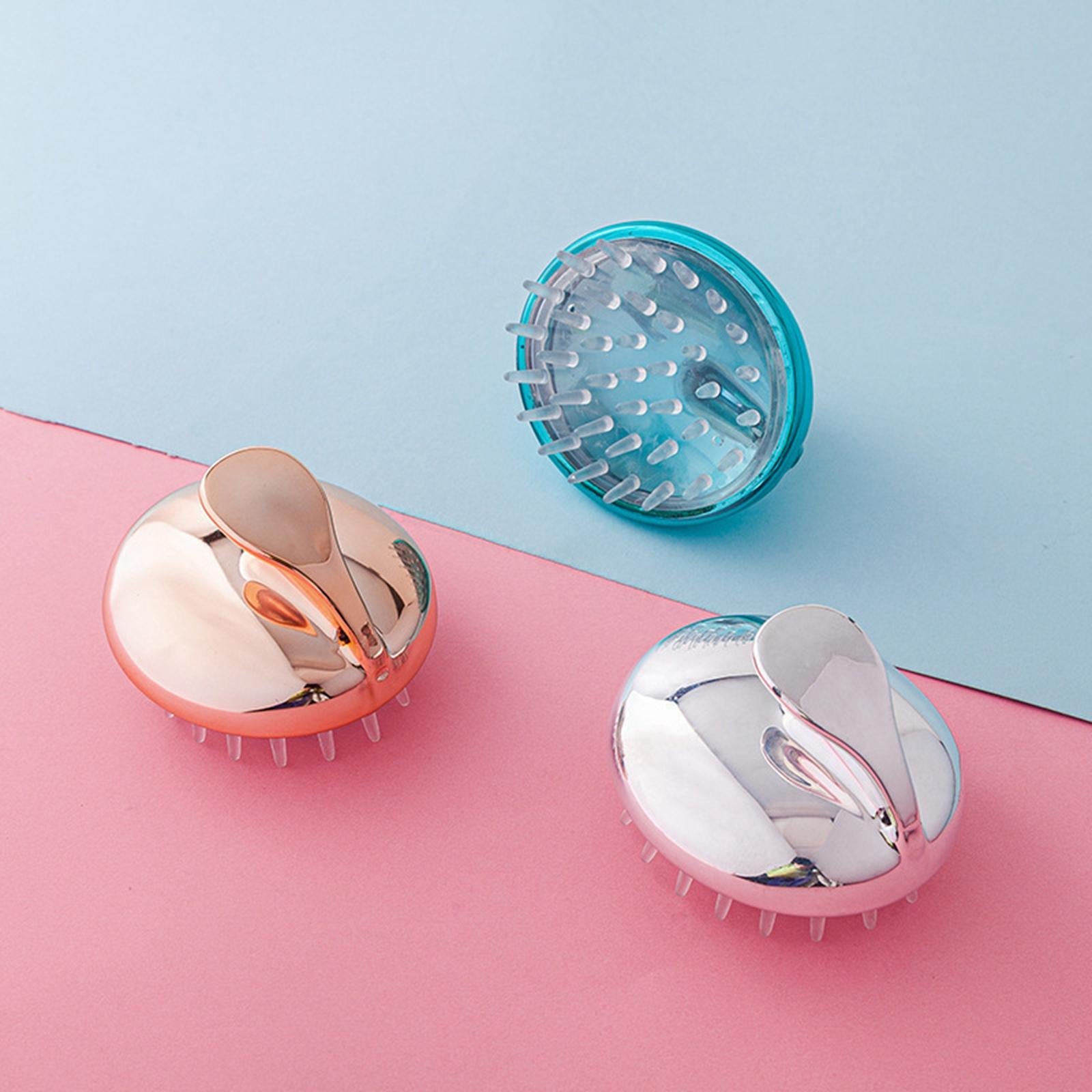 Hair Scalp Massager Shampoo Brush Air Cushion for Itching Relief Rose Gold