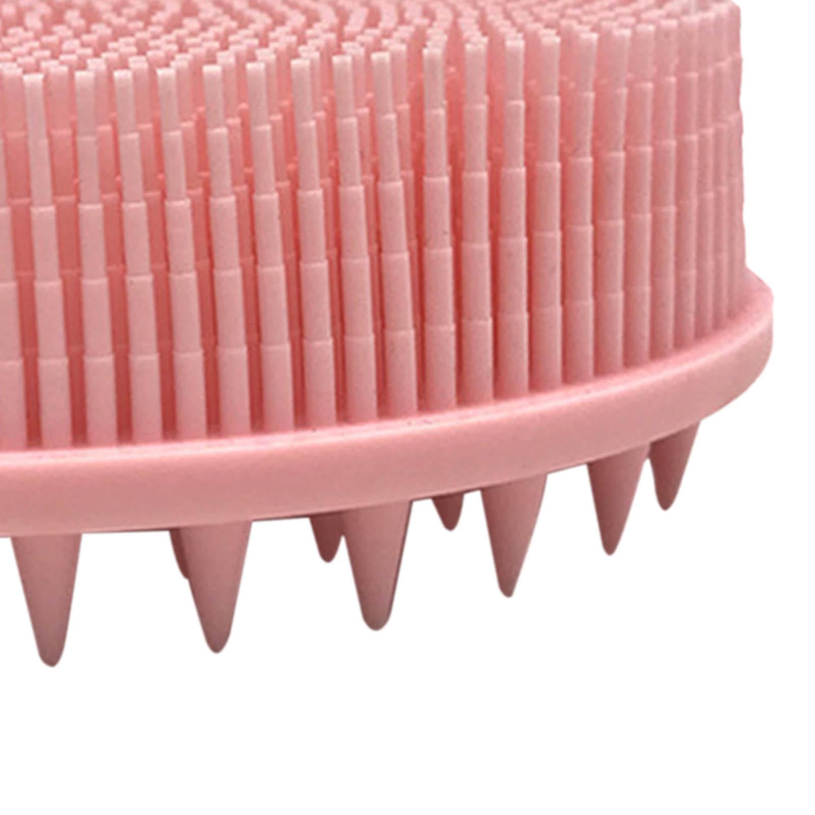 Silicone Bath Shower Brush Exfoliating Body Brush for Home Men Women Pink