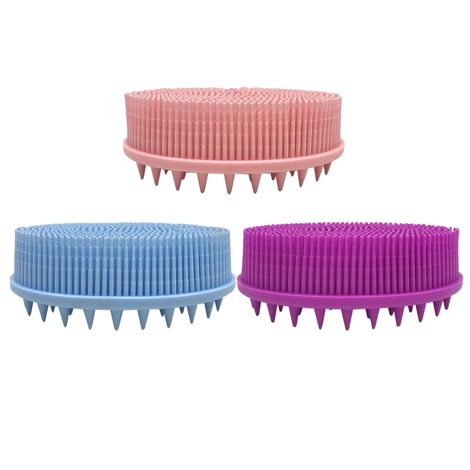 Silicone Bath Shower Brush Exfoliating Body Brush for Home Men Women Pink