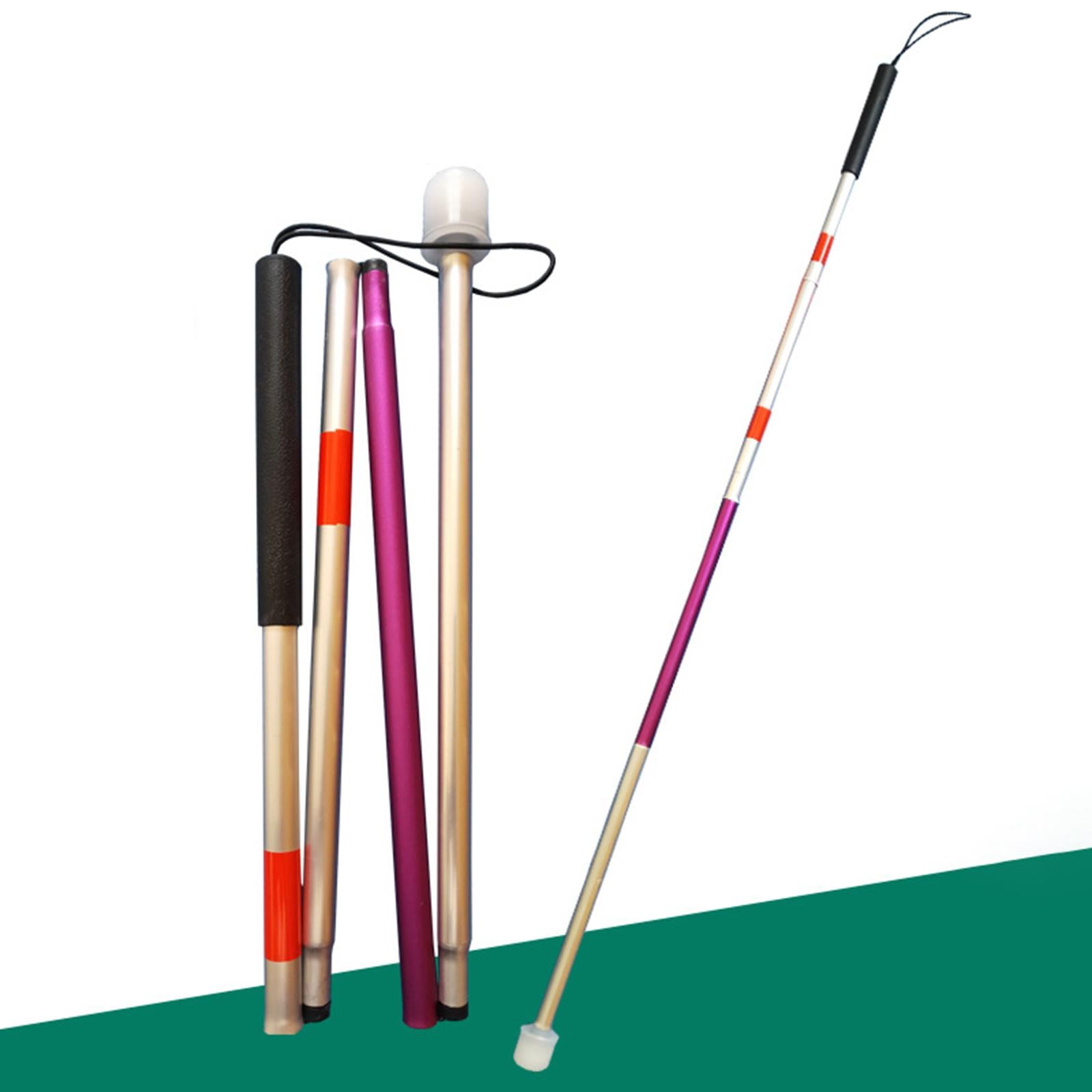 Aluminium Alloy Folding Cane Adjustable Lightweight Blind Blind People Roatable Head