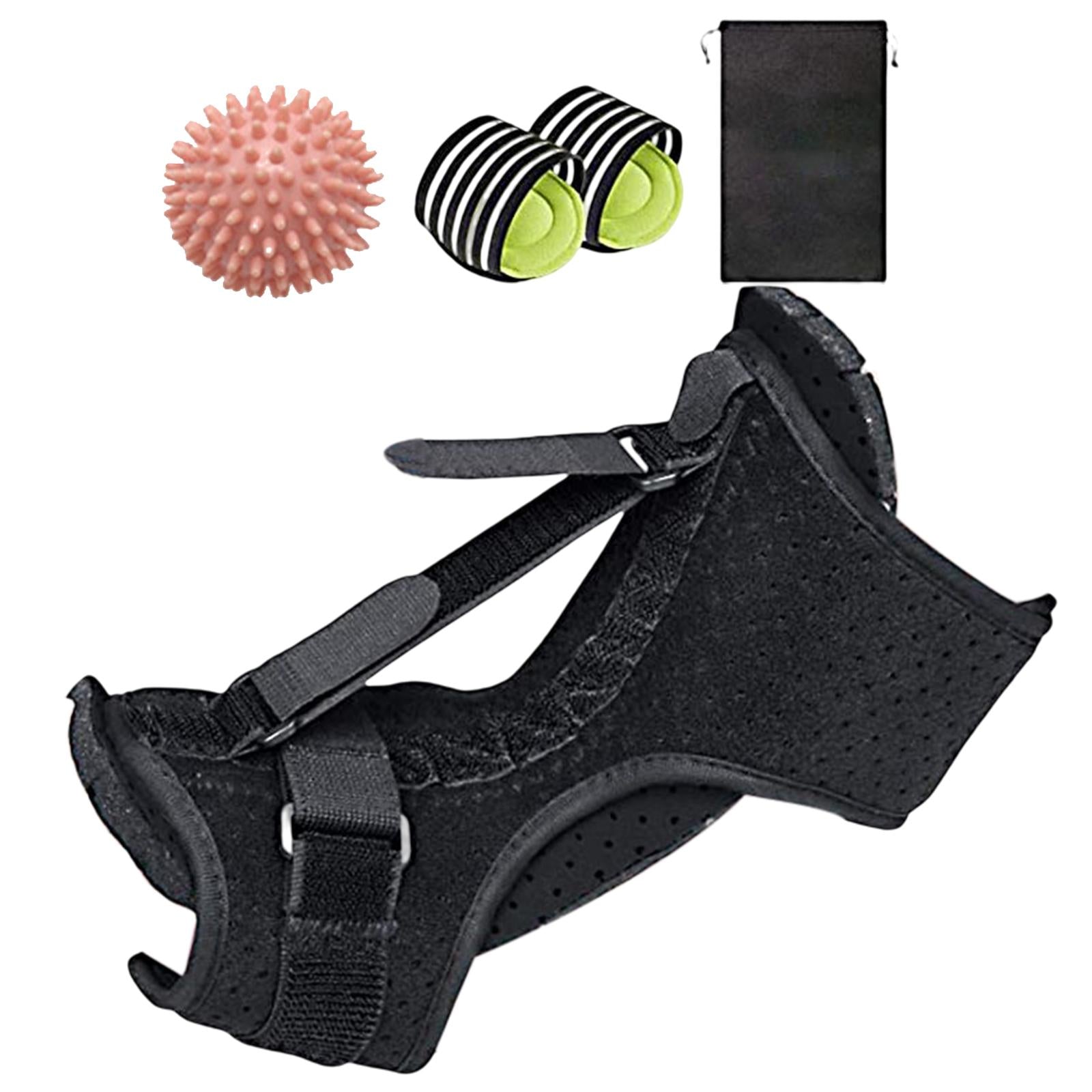 Plantar Fasciitis Night Splint Soft for Achilles Tendonitis Support Black