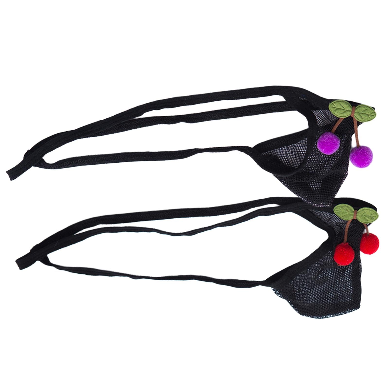 Men T Back Thongs Mesh Low Strap Bikini Stretchy Comfort Cosplay Red