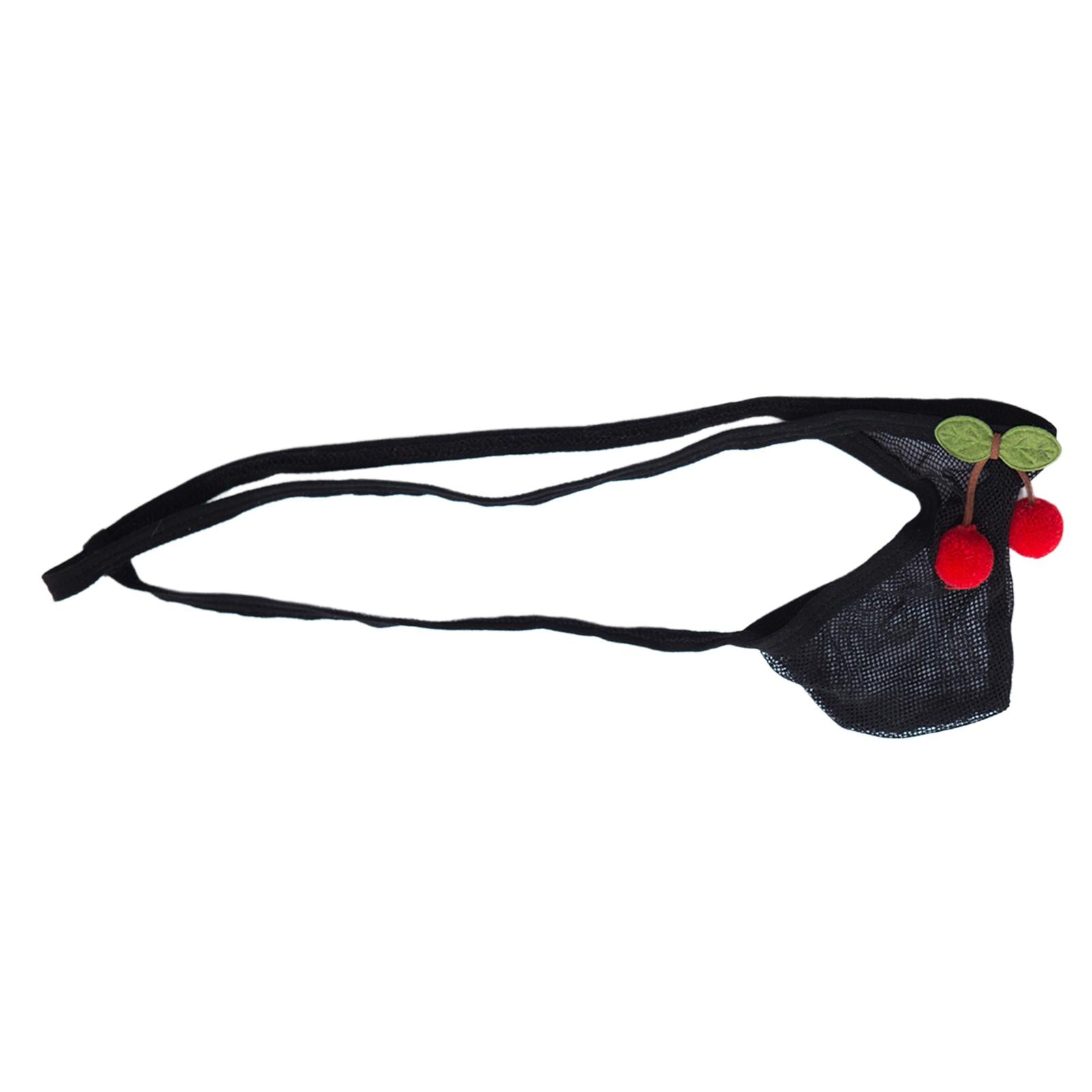 Men T Back Thongs Mesh Low Strap Bikini Stretchy Comfort Cosplay Red