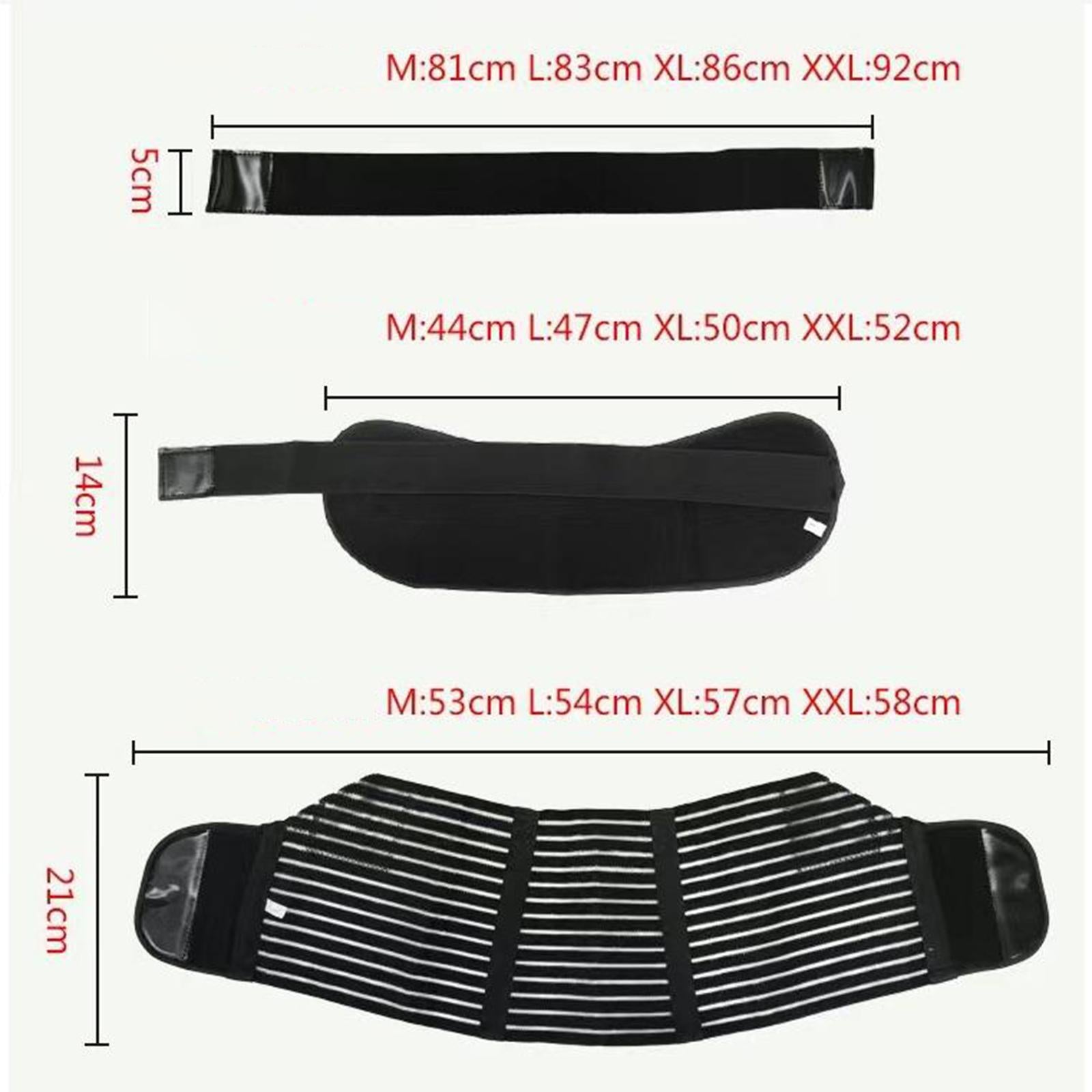 Maternity Belt Waist Back Abdomen Belly Band Black Mesh Style L 80-110cm