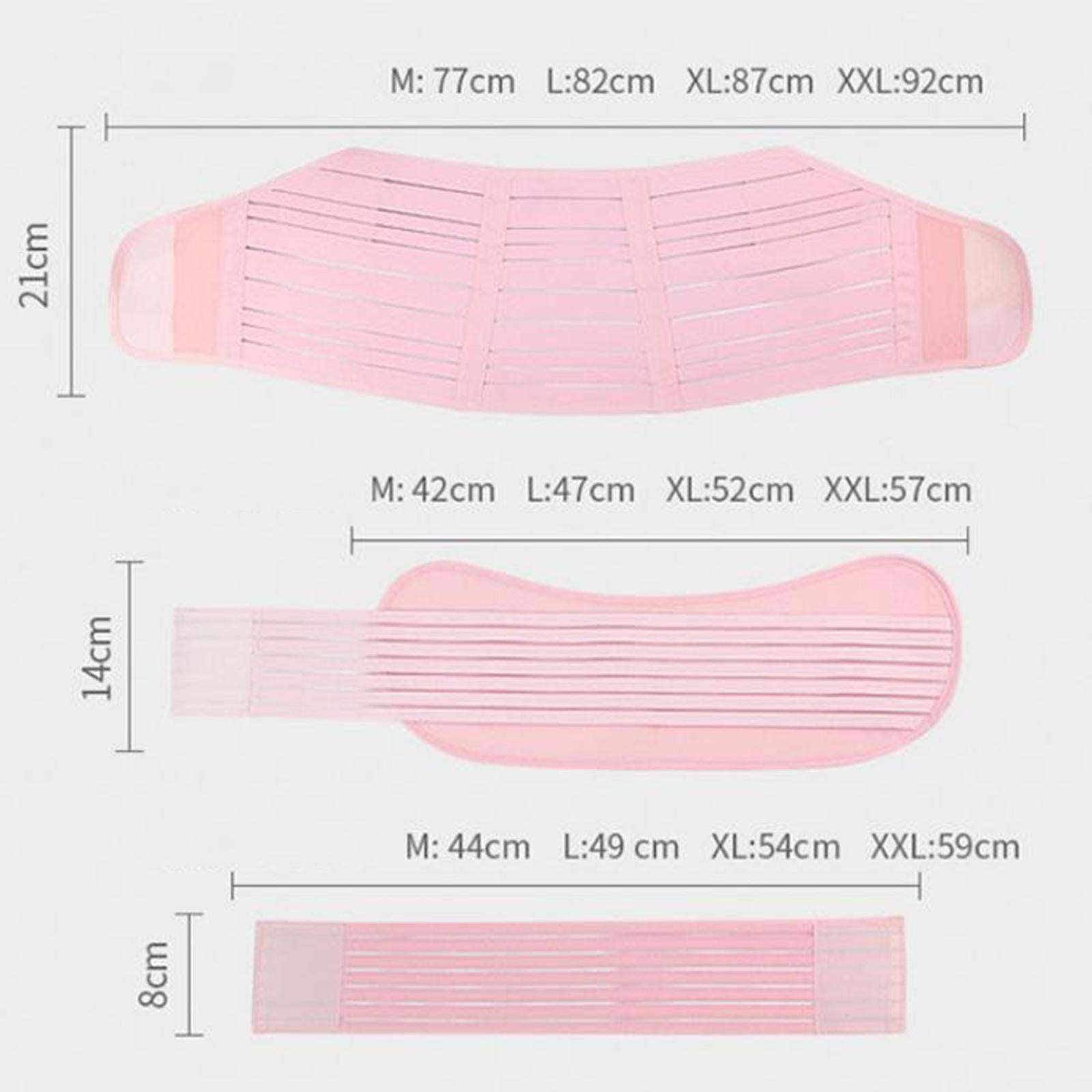 Pregnancy Band Waist Back Abdomen Belly Band Black Breathable M 70-100cm