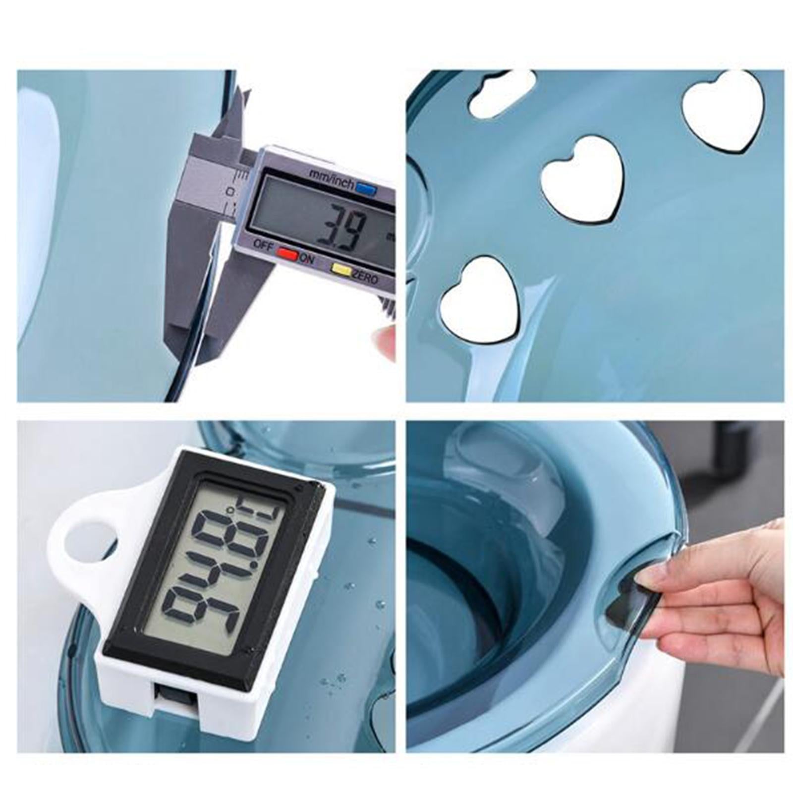 Deepen Sitz Bath Toilet Seat Hip Bidet for Pregnant Women Gray
