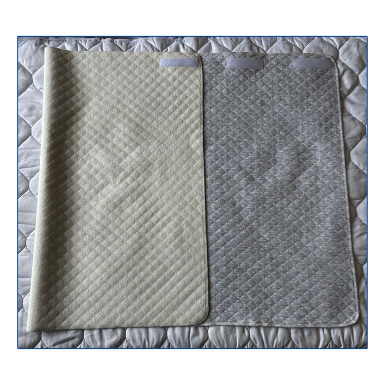 Elderly Diaper Skirt Wearable Incontinence Bed Pads for Adult Nursing Men Gray