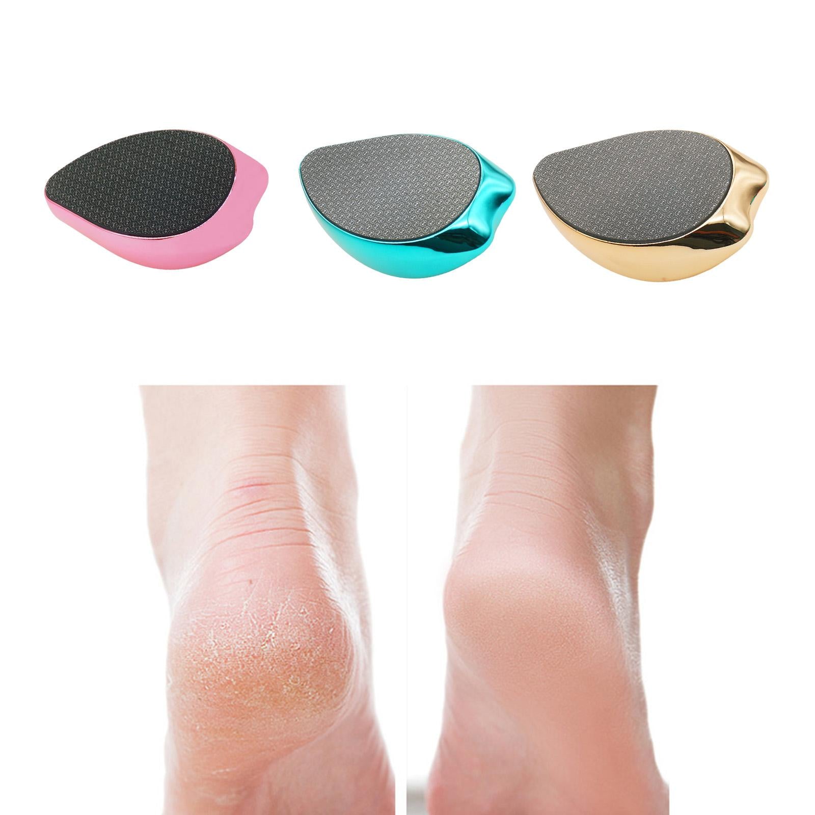 Portable Foot File Reusable Foot Care Tool for Cracked Heel Wet and Dry Feet Golden