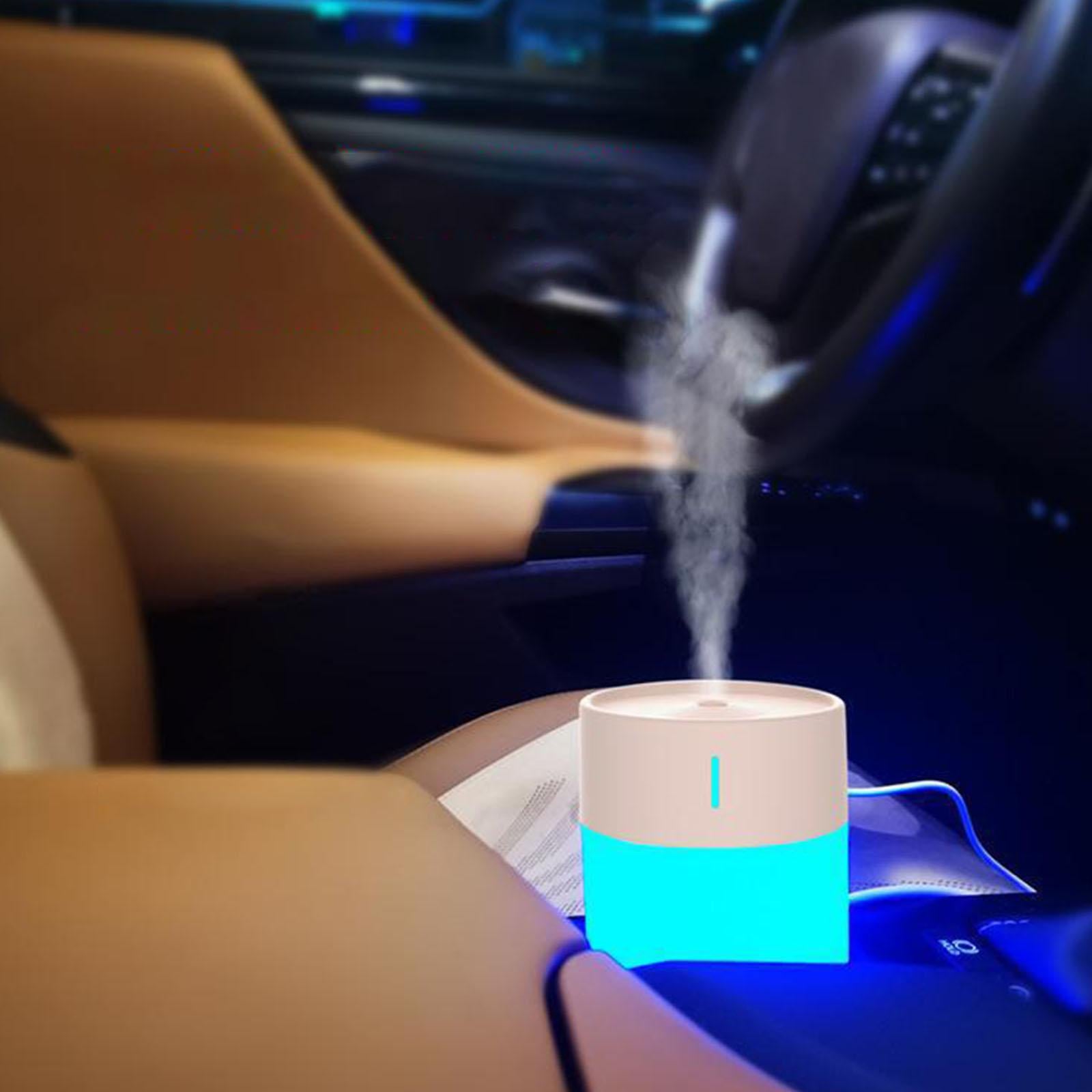 Air Humidifier Two Spray Modes Quiet Comfort USB for Car Home Office Yoga Pink