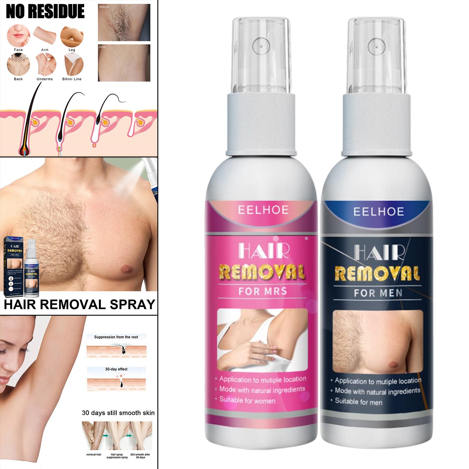 Hair Removal Spray 50ml Hair Inhibiting for Body Bikini Areas Arms For Men