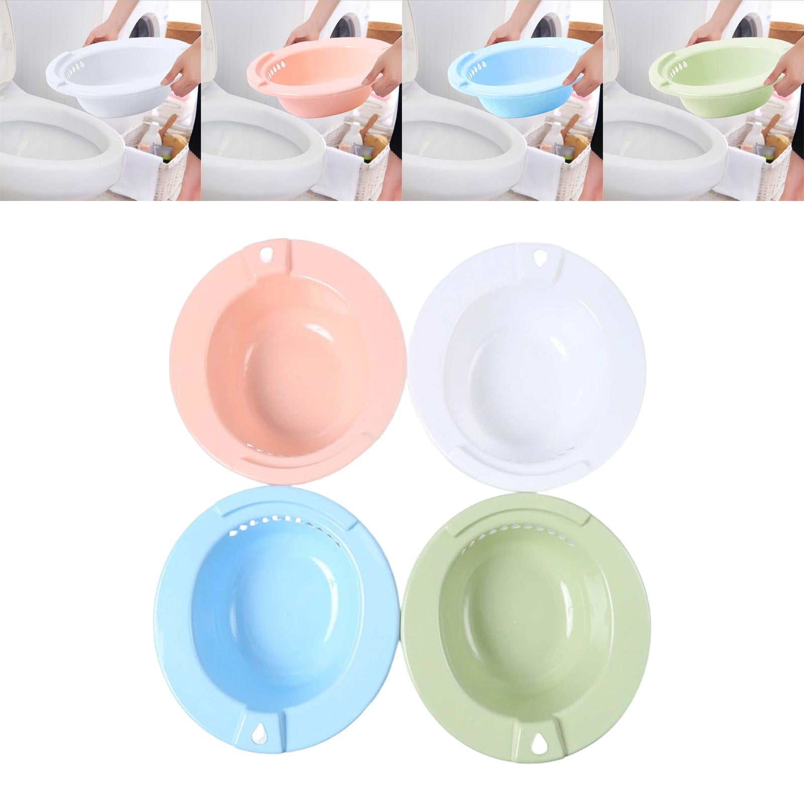 Sitz Bath Bidet Hemorrhoids Relieve Perineal Soaking for Standard Toilet White
