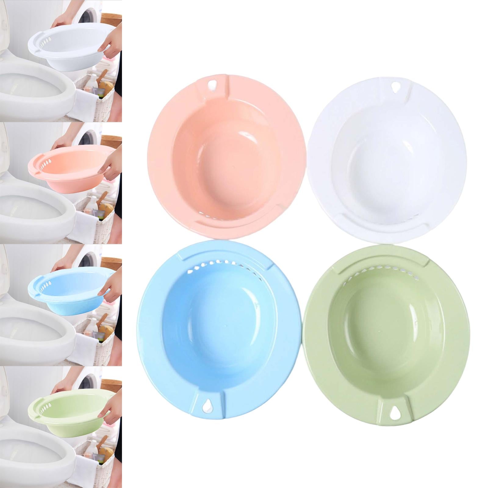 Sitz Bath Bidet Hemorrhoids Relieve Perineal Soaking for Standard Toilet White